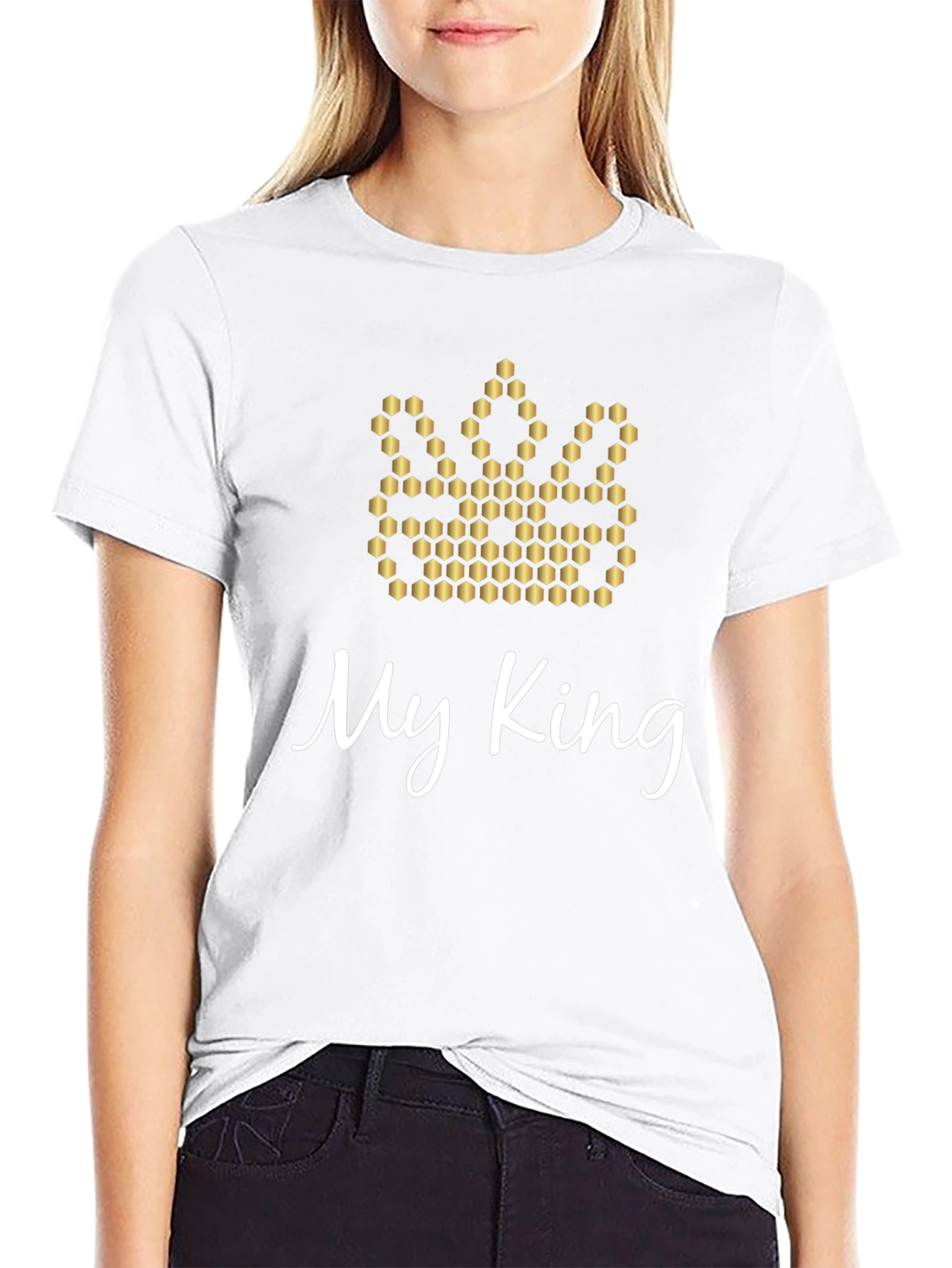 My King Crown Graphic Tee - Mens Black T-Shirt