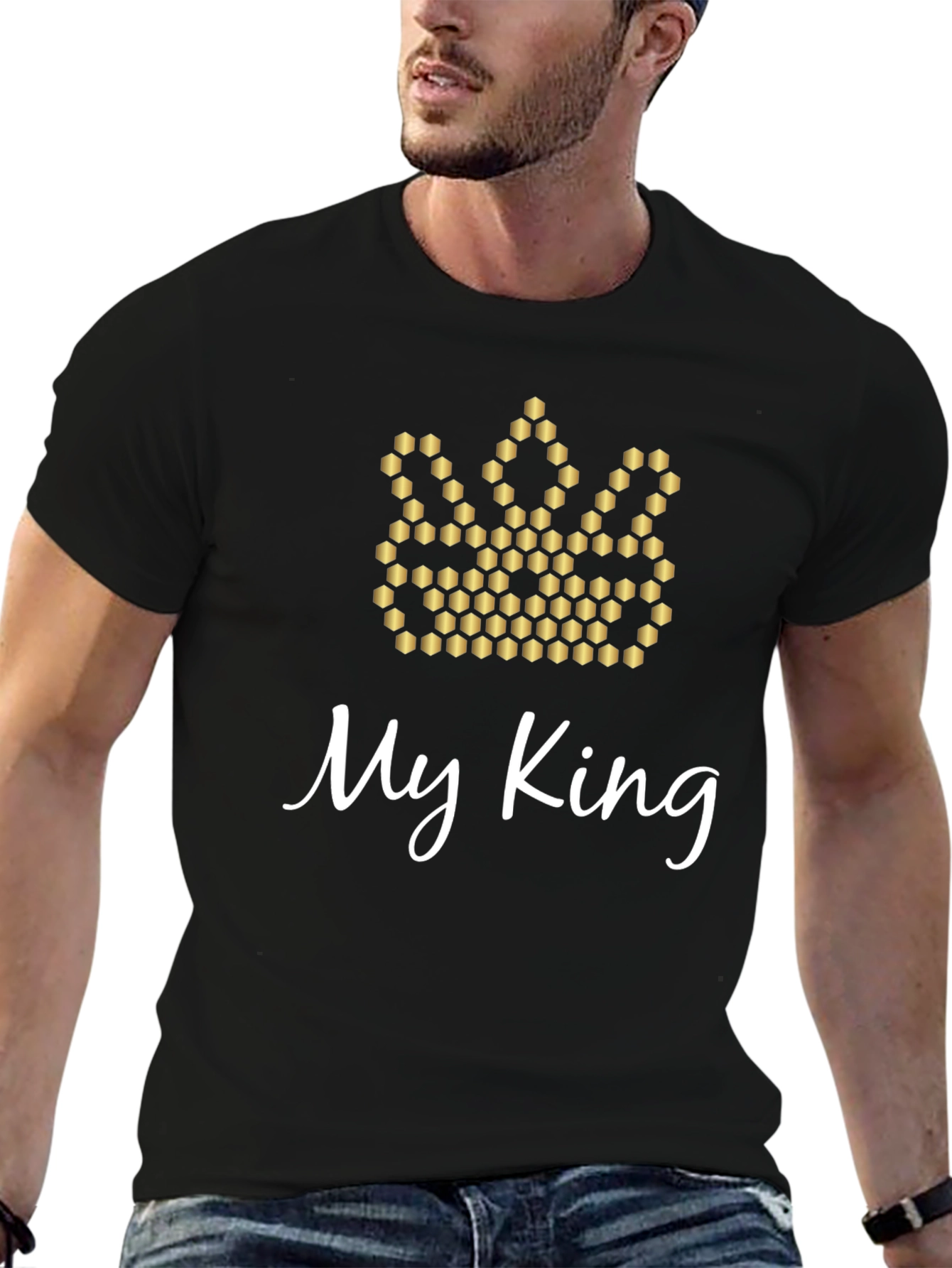 My King Crown Graphic Tee - Mens Black T-Shirt