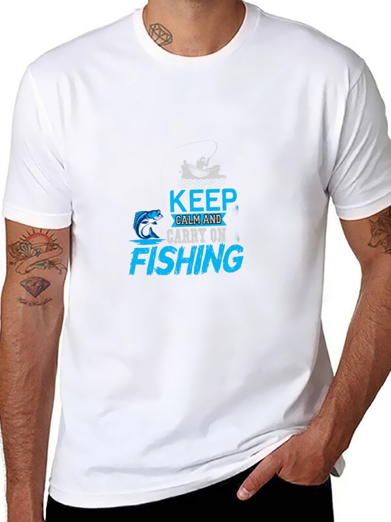 Keep Calm Fishing T-Shirt - Angler Gift