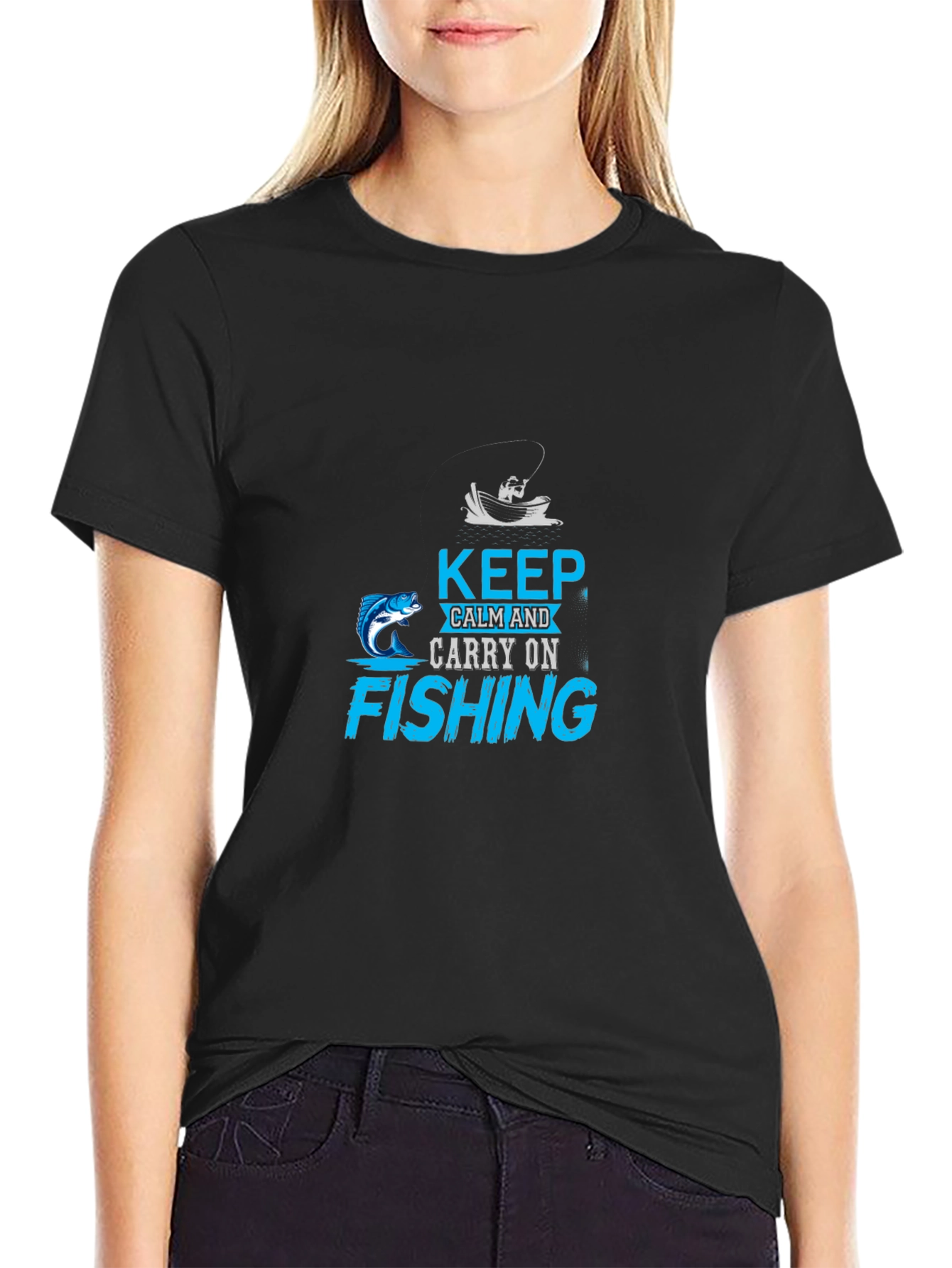 Keep Calm Fishing T-Shirt - Angler Gift