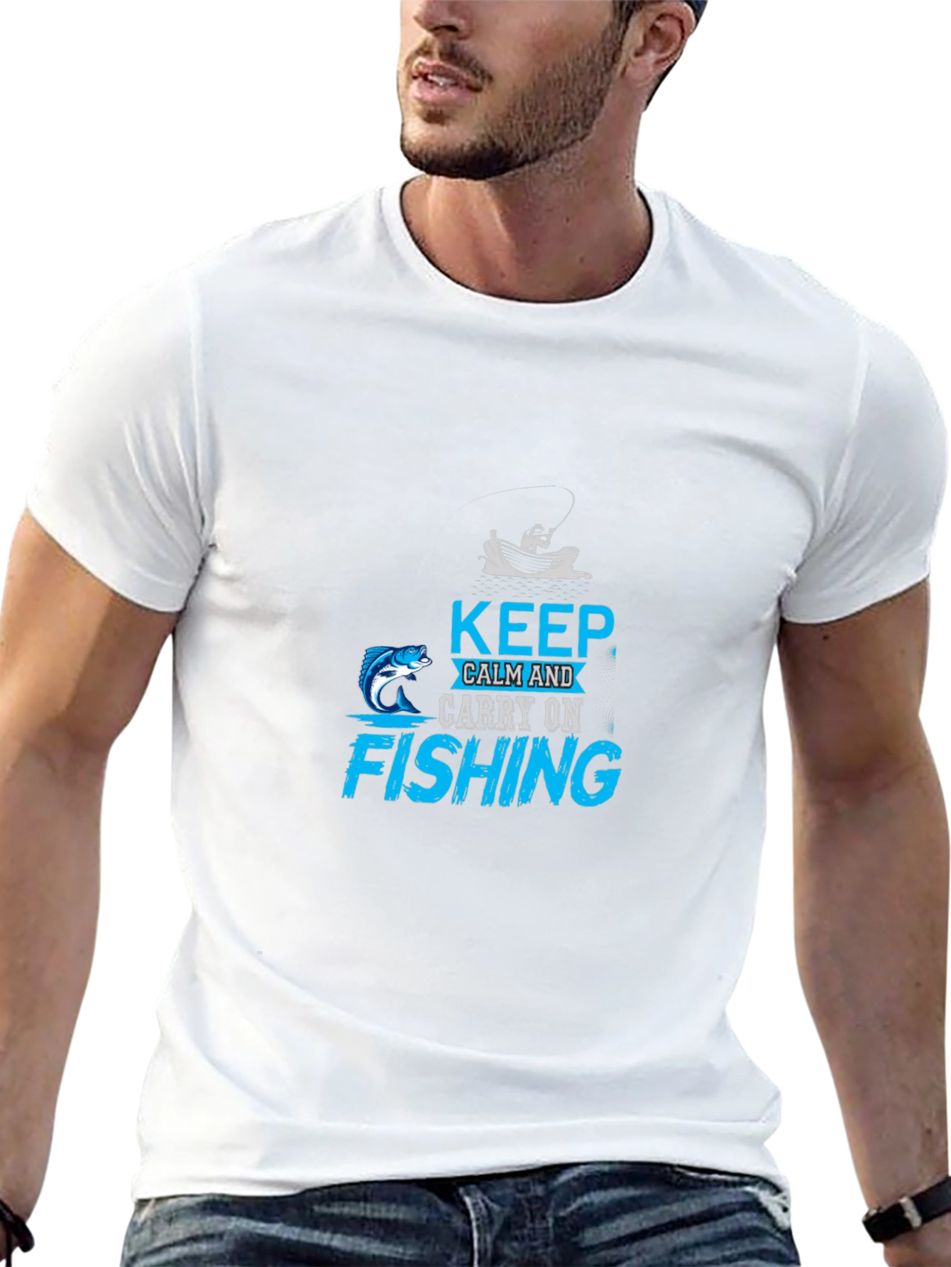 Keep Calm Fishing T-Shirt - Angler Gift
