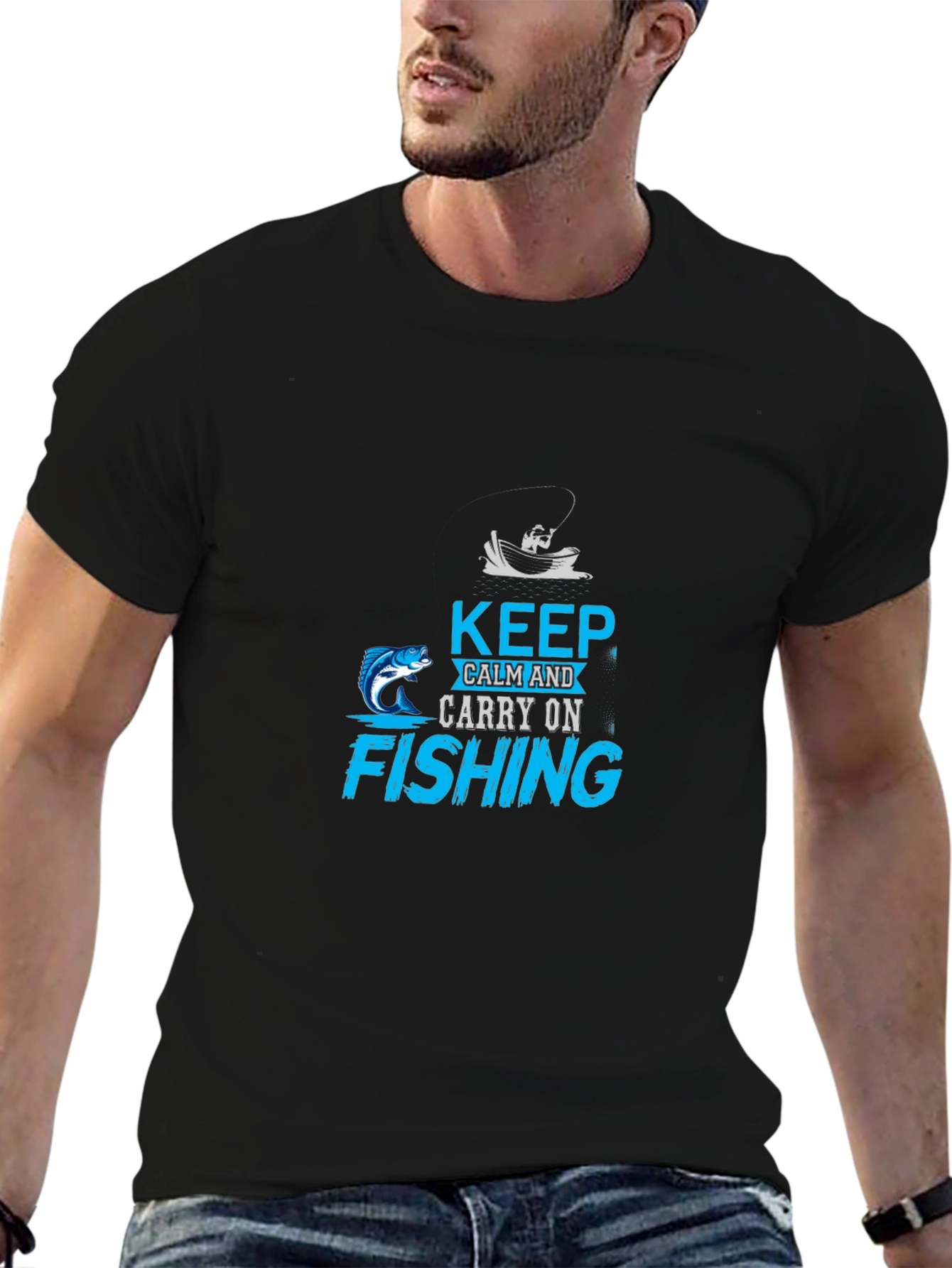 Keep Calm Fishing T-Shirt - Angler Gift