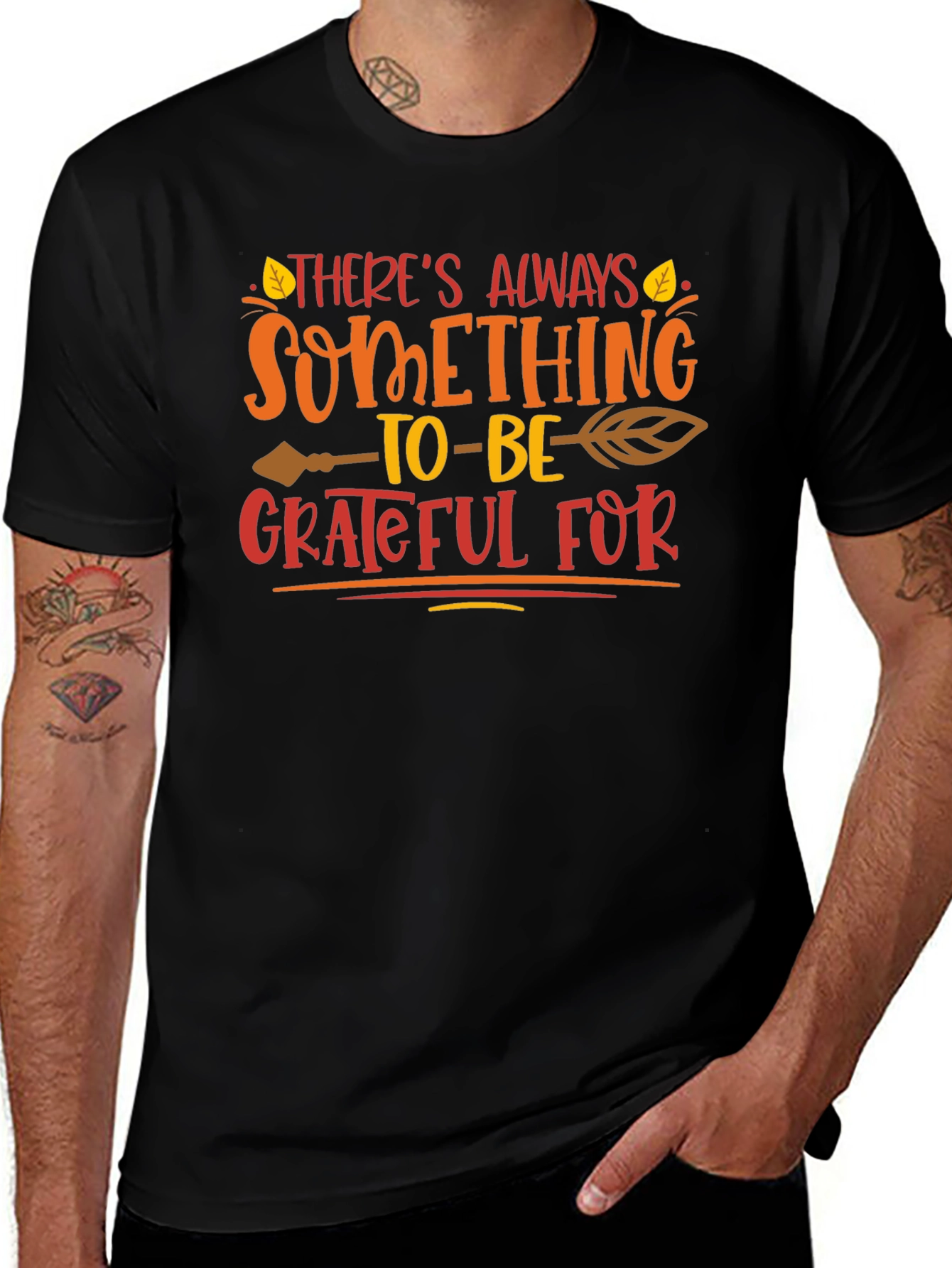 Grateful T-Shirt - Fall Harvest Thanksgiving Design