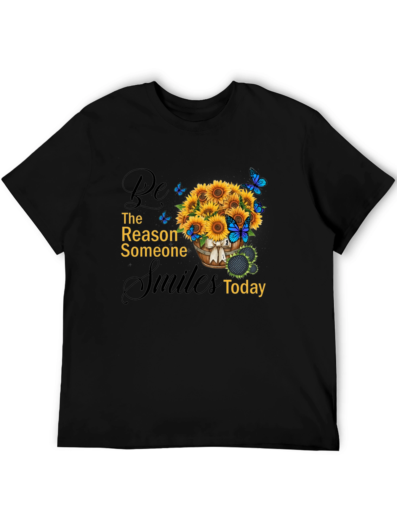 Sunflower & Butterfly Graphic Tee