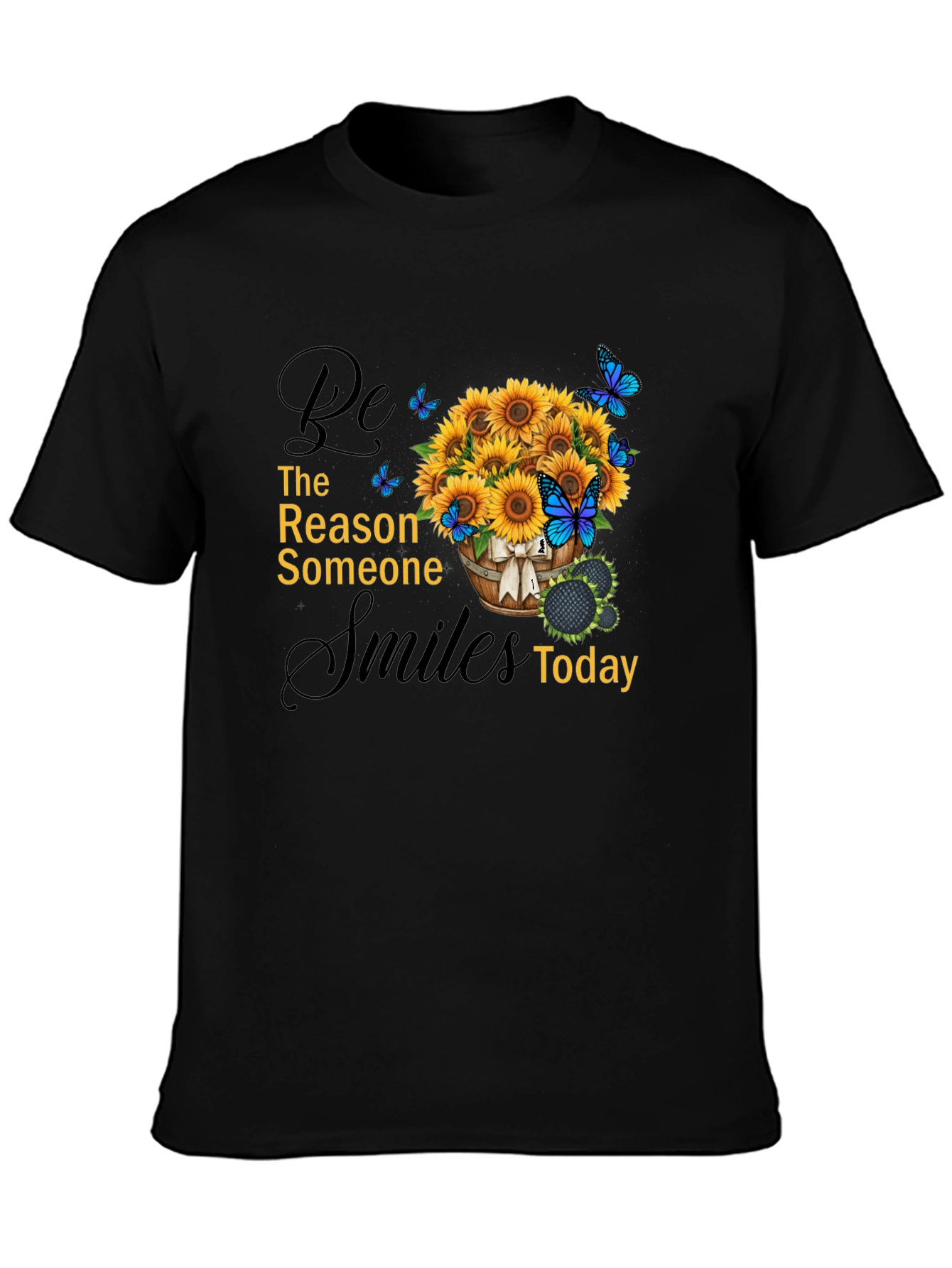 Sunflower & Butterfly Graphic Tee