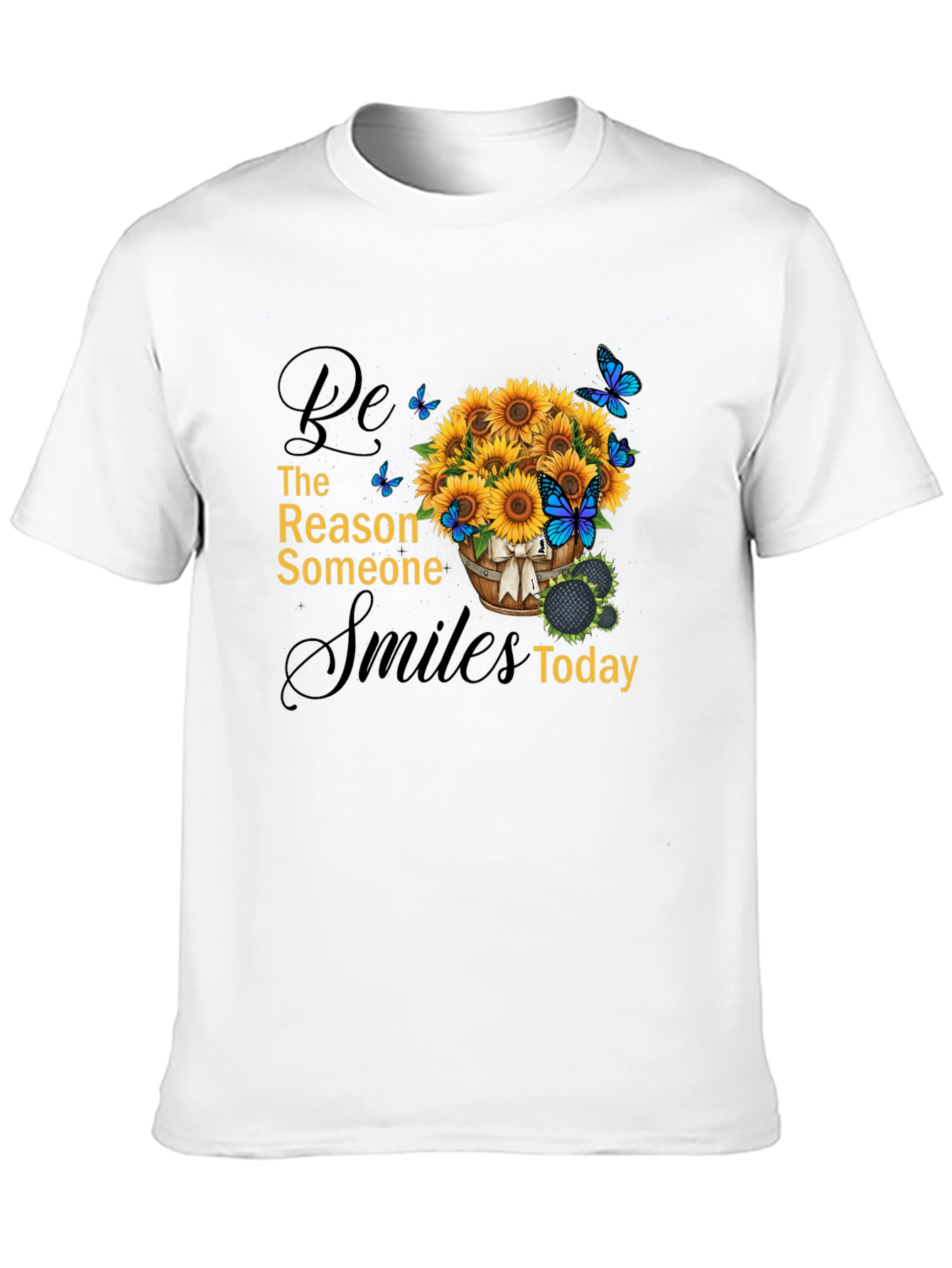 Sunflower & Butterfly Graphic Tee