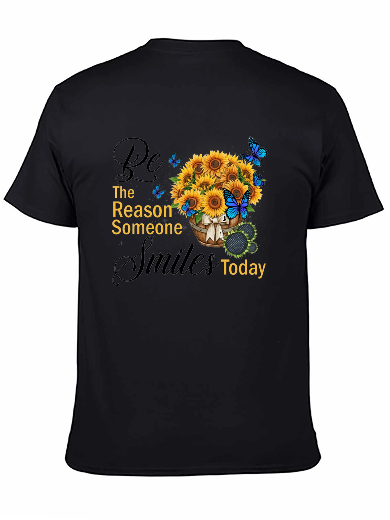 Sunflower & Butterfly Graphic Tee