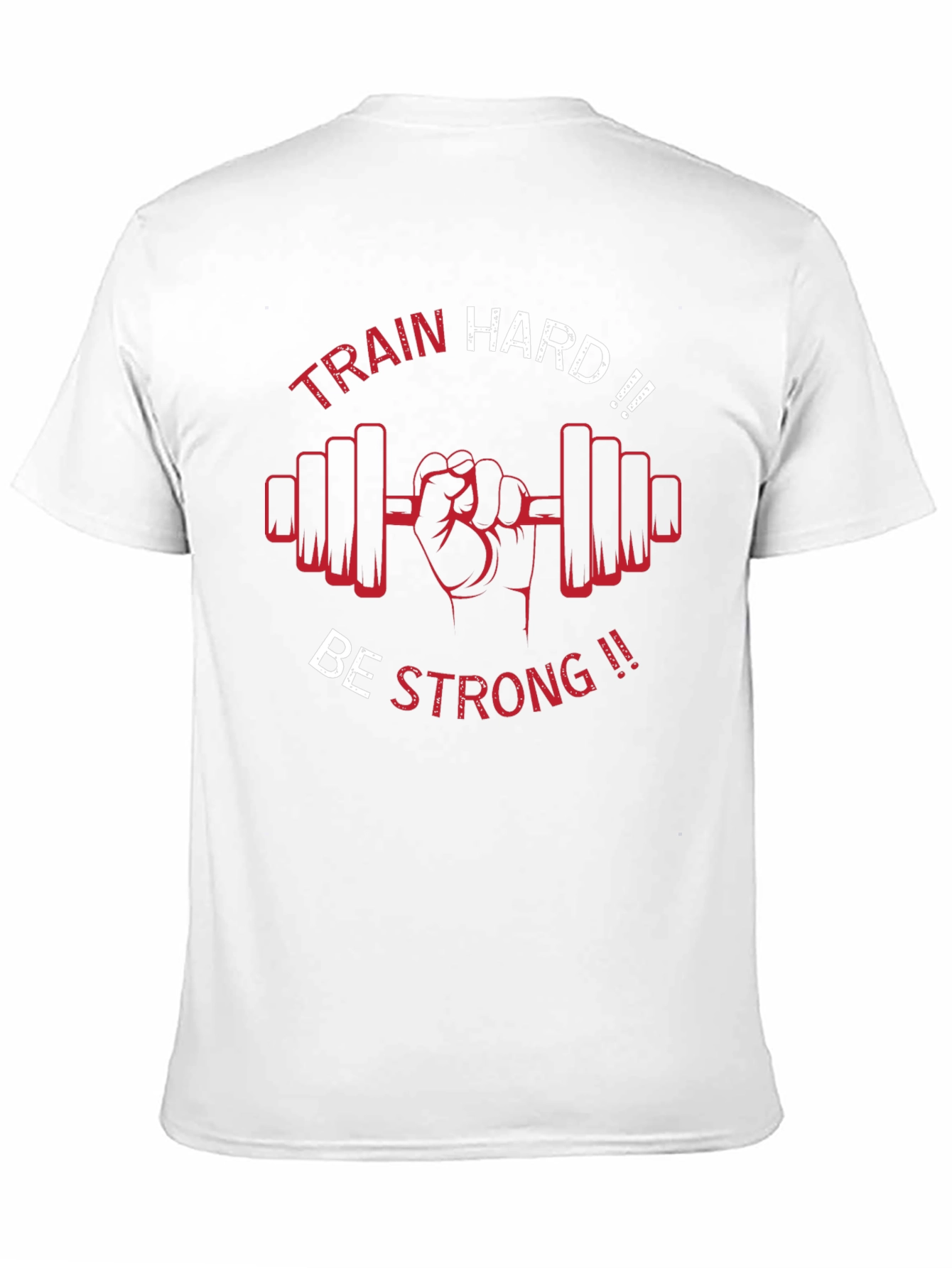 Train Hard Be Strong Black Graphic Tee