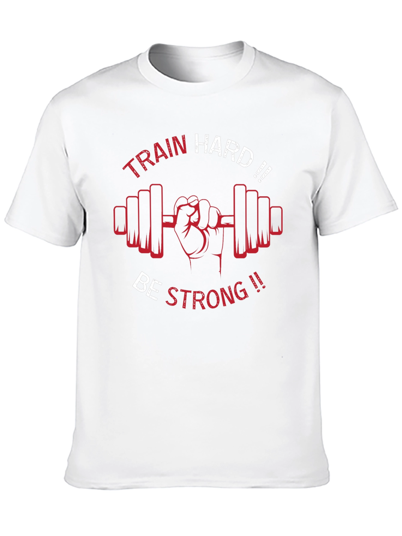 Train Hard Be Strong Black Graphic Tee