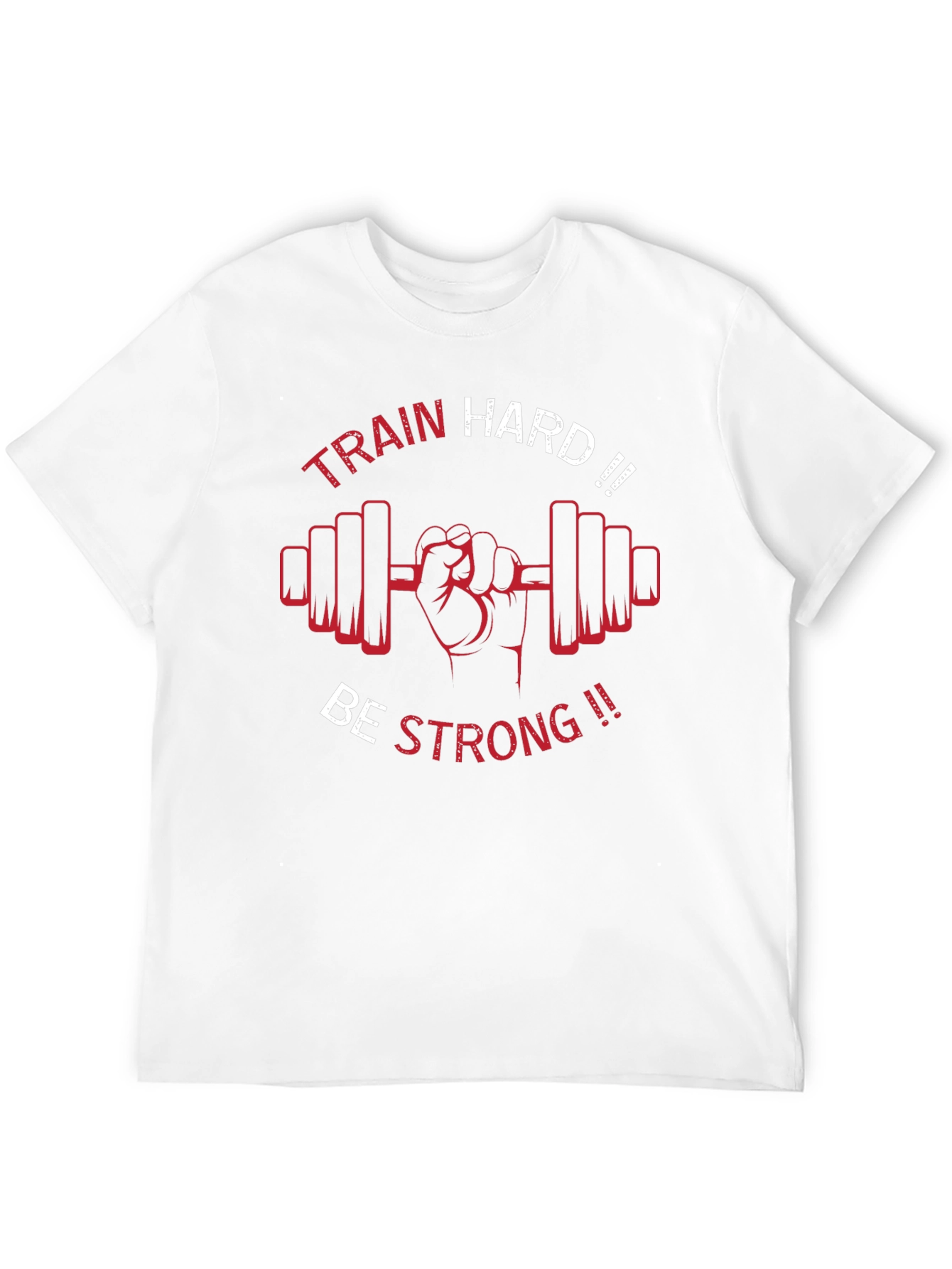 Train Hard Be Strong Black Graphic Tee