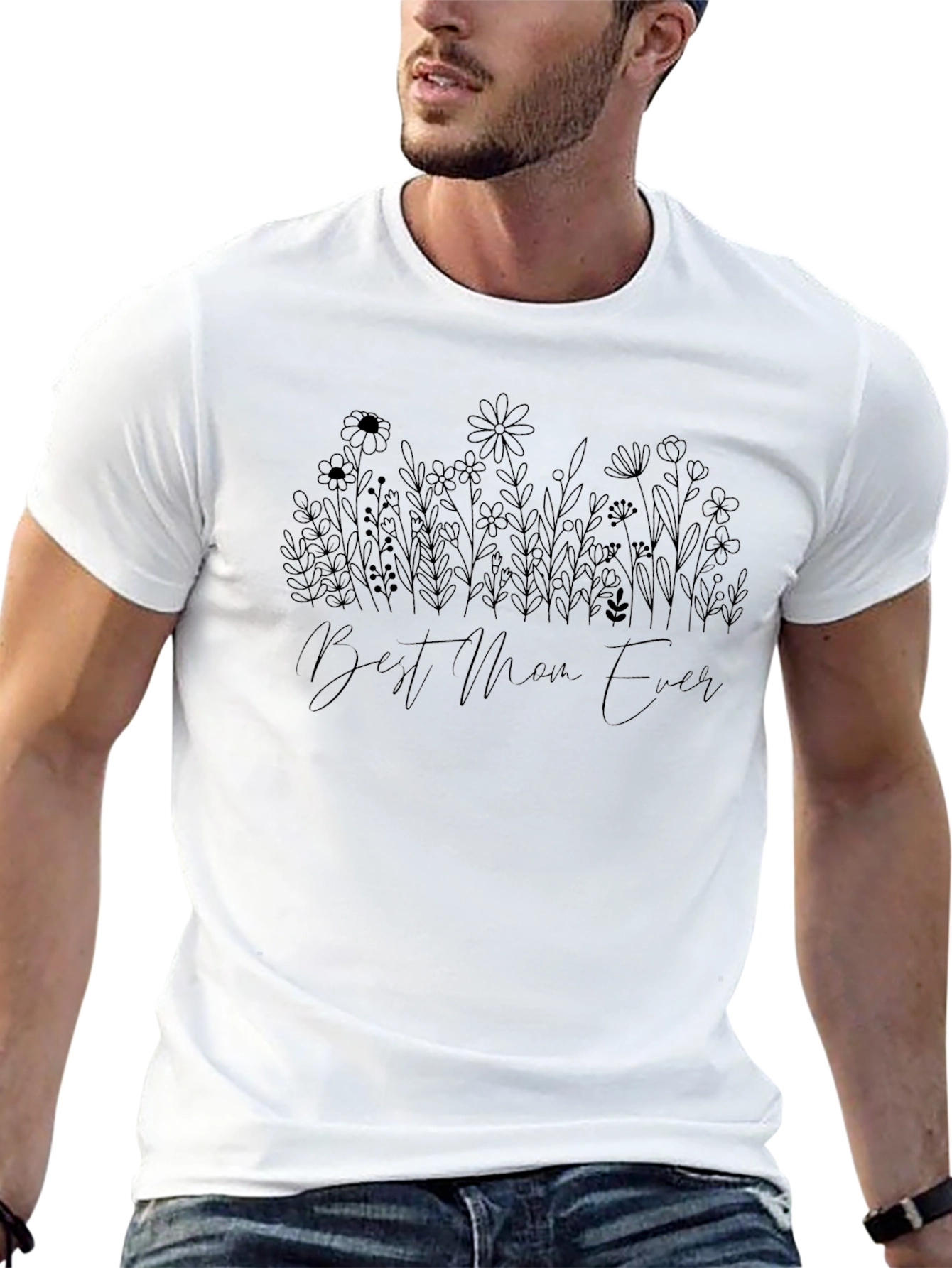 Best Mom Ever Floral T-Shirt