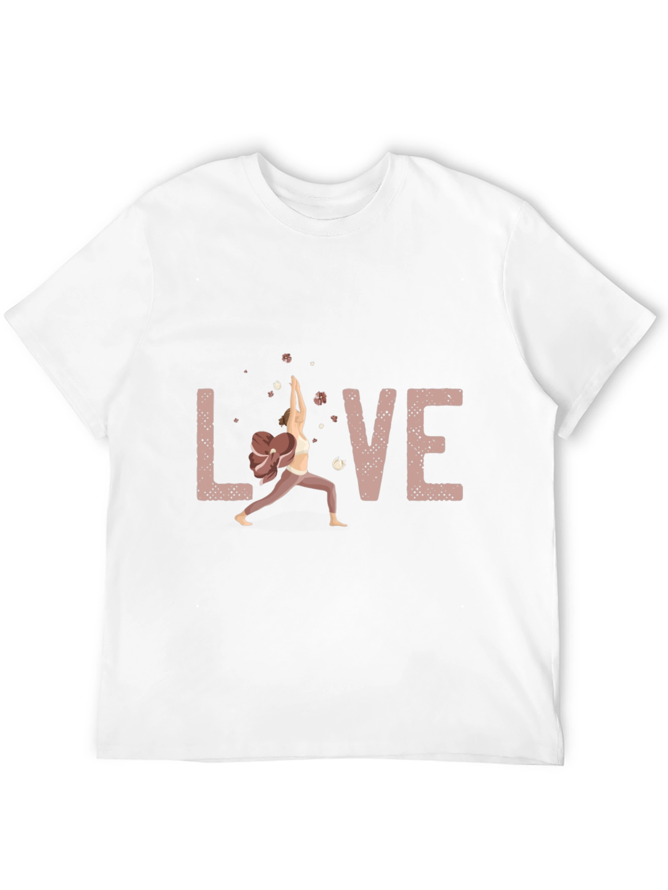 Love Yoga Pose Graphic T-Shirt - Soft Cotton Blend