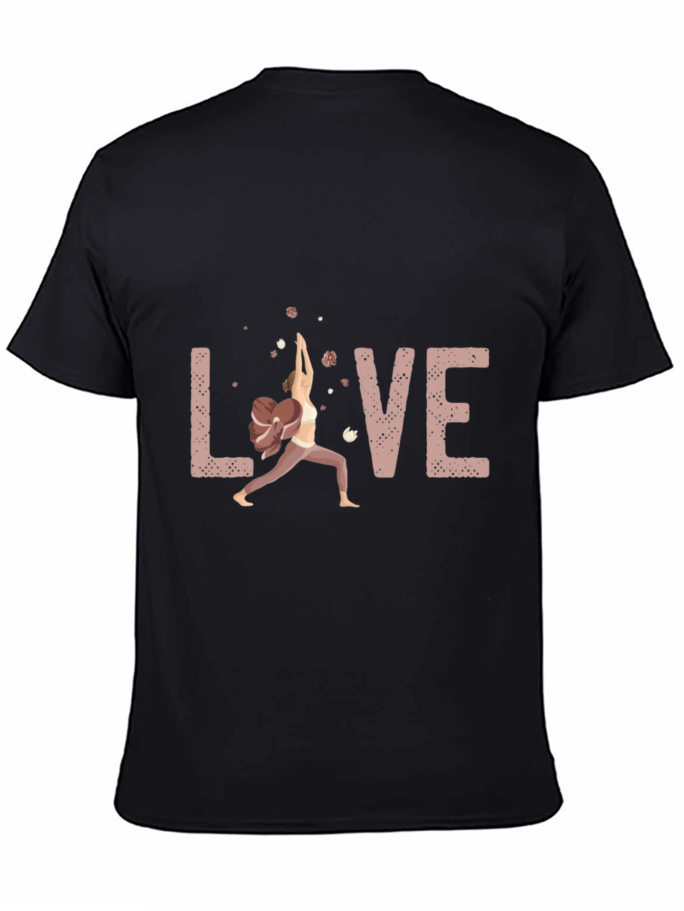 Love Yoga Pose Graphic T-Shirt - Soft Cotton Blend