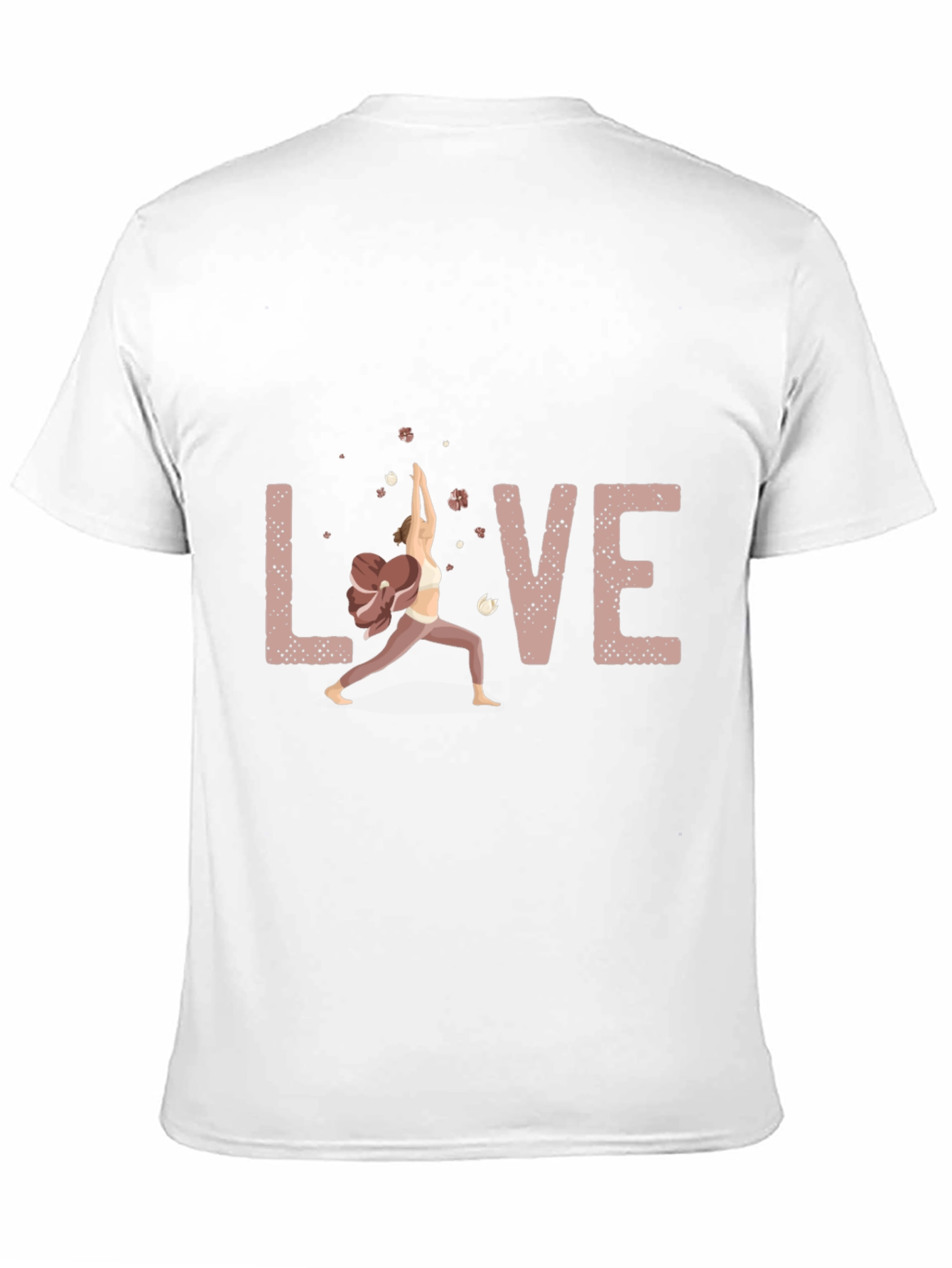 Love Yoga Pose Graphic T-Shirt - Soft Cotton Blend