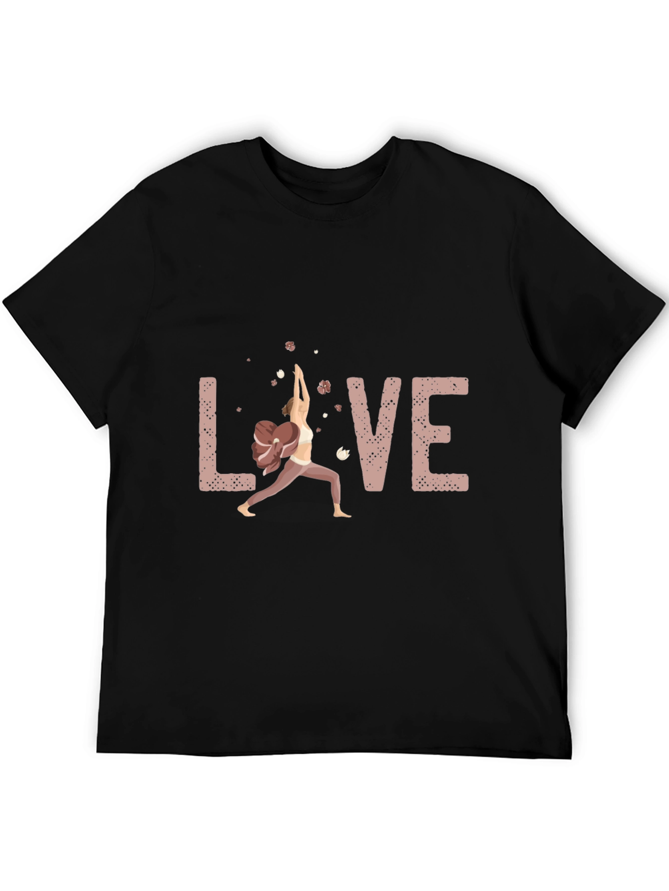 Love Yoga Pose Graphic T-Shirt - Soft Cotton Blend
