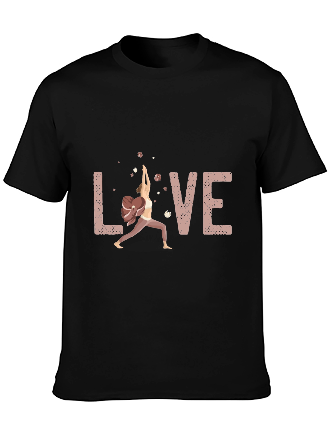Love Yoga Pose Graphic T-Shirt - Soft Cotton Blend