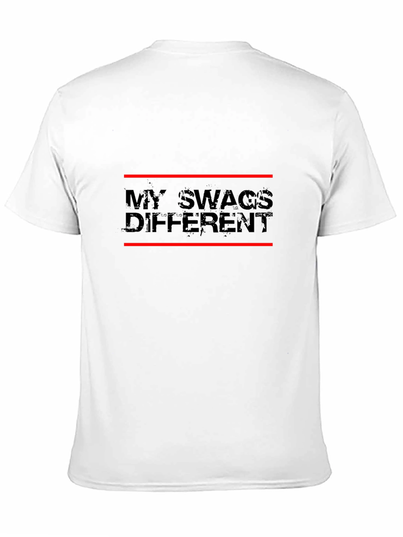 My Swags Different Graphic Tee - Black Casual T-Shirt