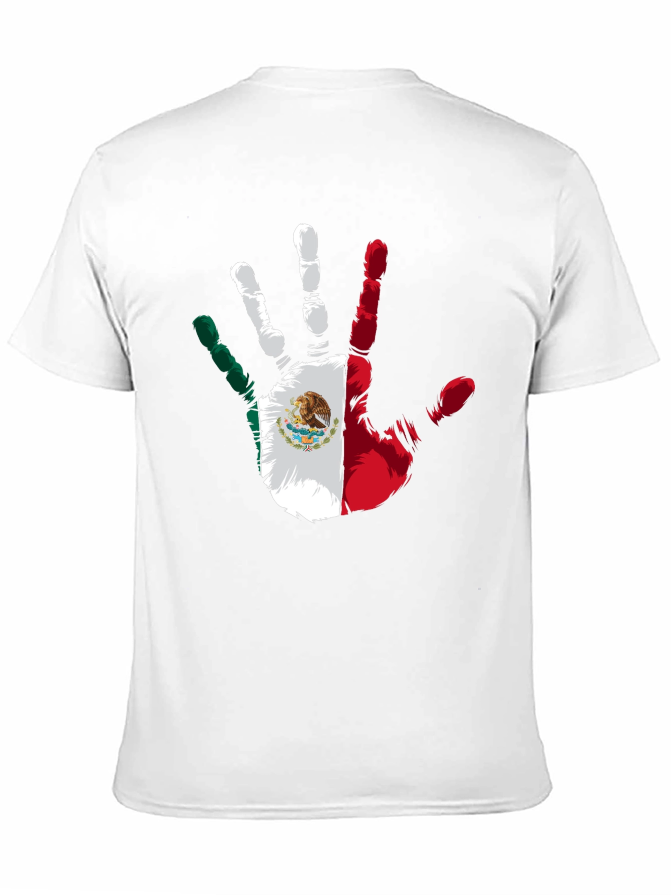 Mexican Flag Hand Print Tee