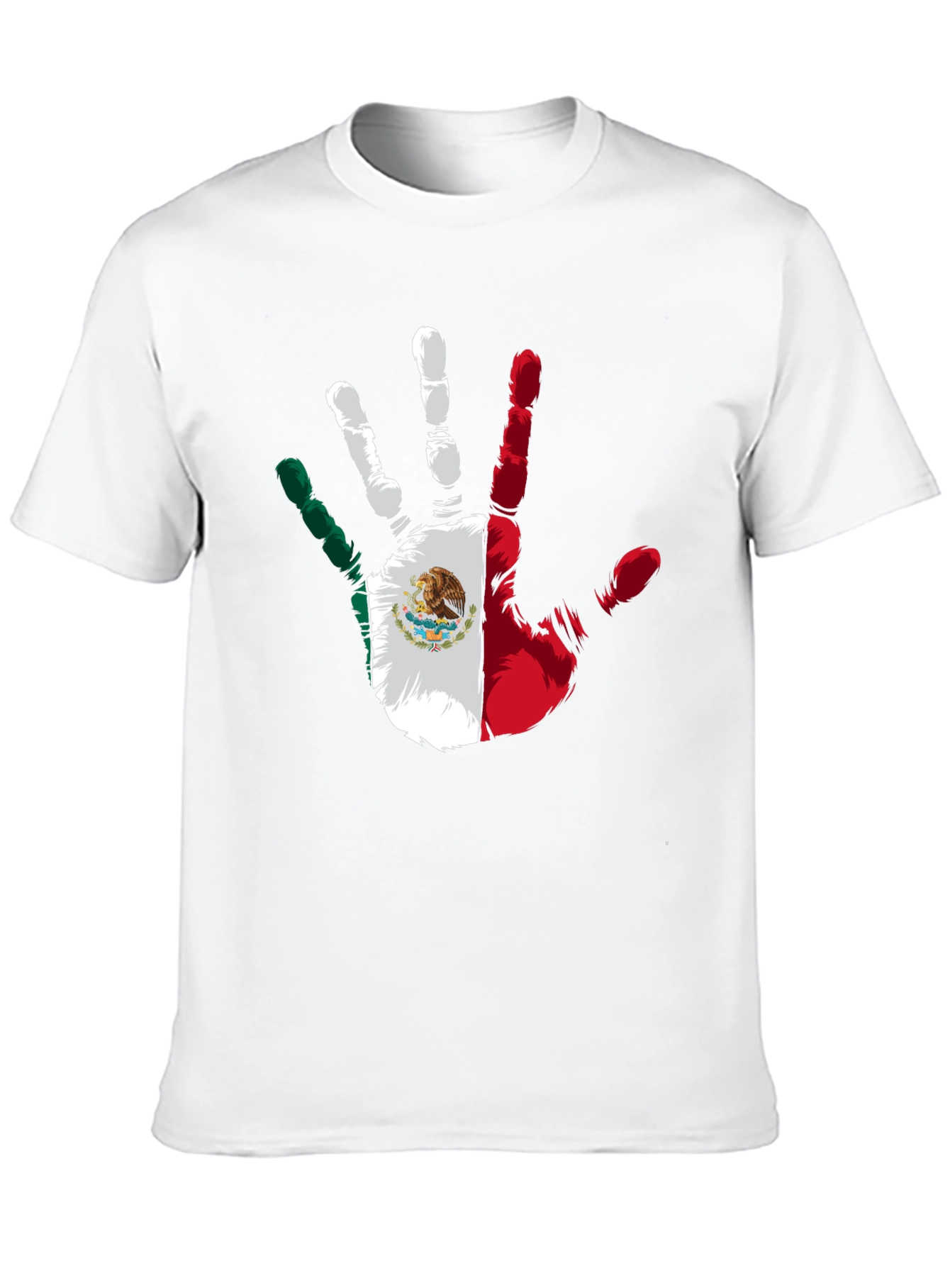 Mexican Flag Hand Print Tee