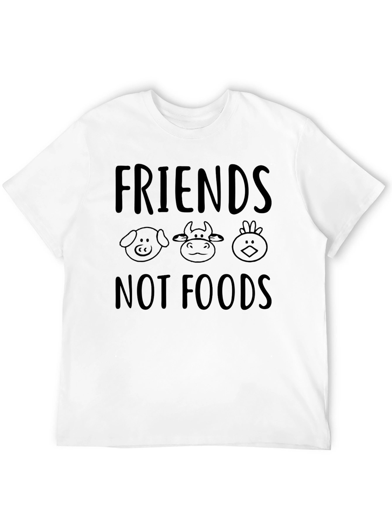 Friends Not Food Vegan Graphic Tee