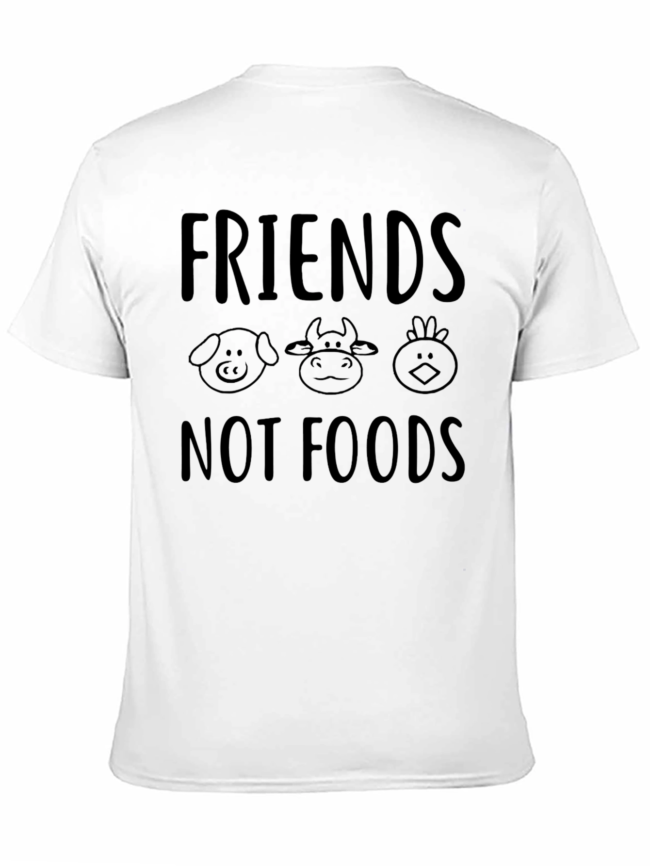 Friends Not Food Vegan Graphic Tee
