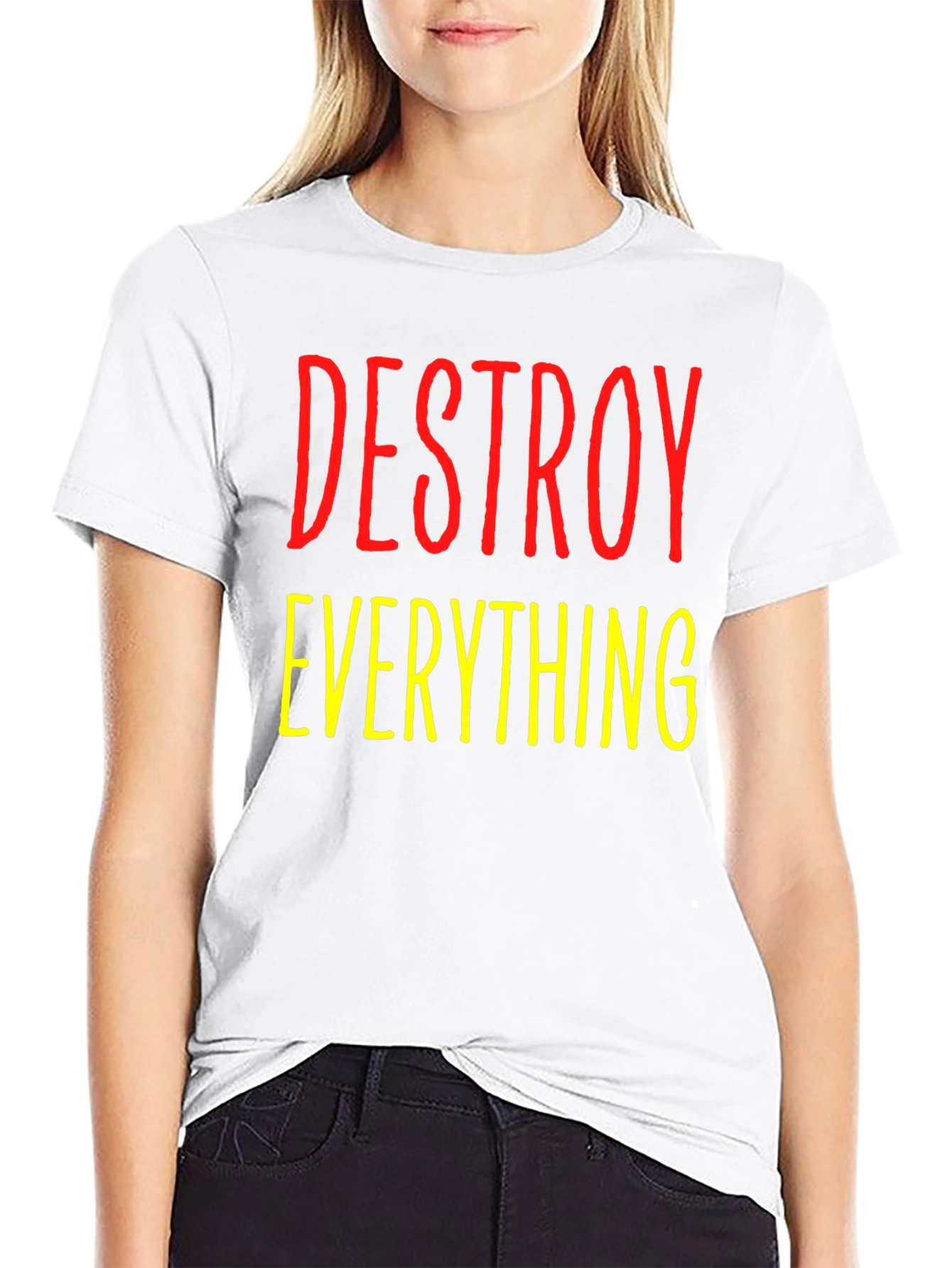 Destroy Everything Graphic Tee - Bold Statement Shirt
