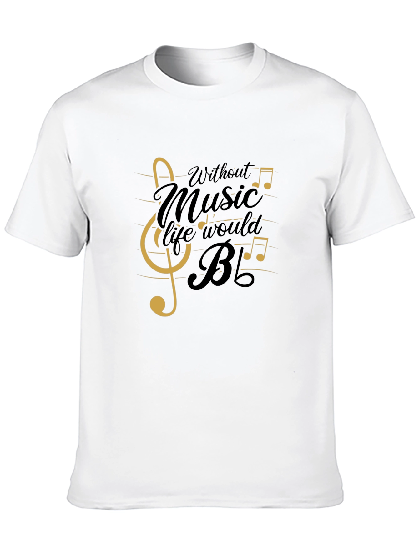 Music Lover Graphic T-Shirt - Black