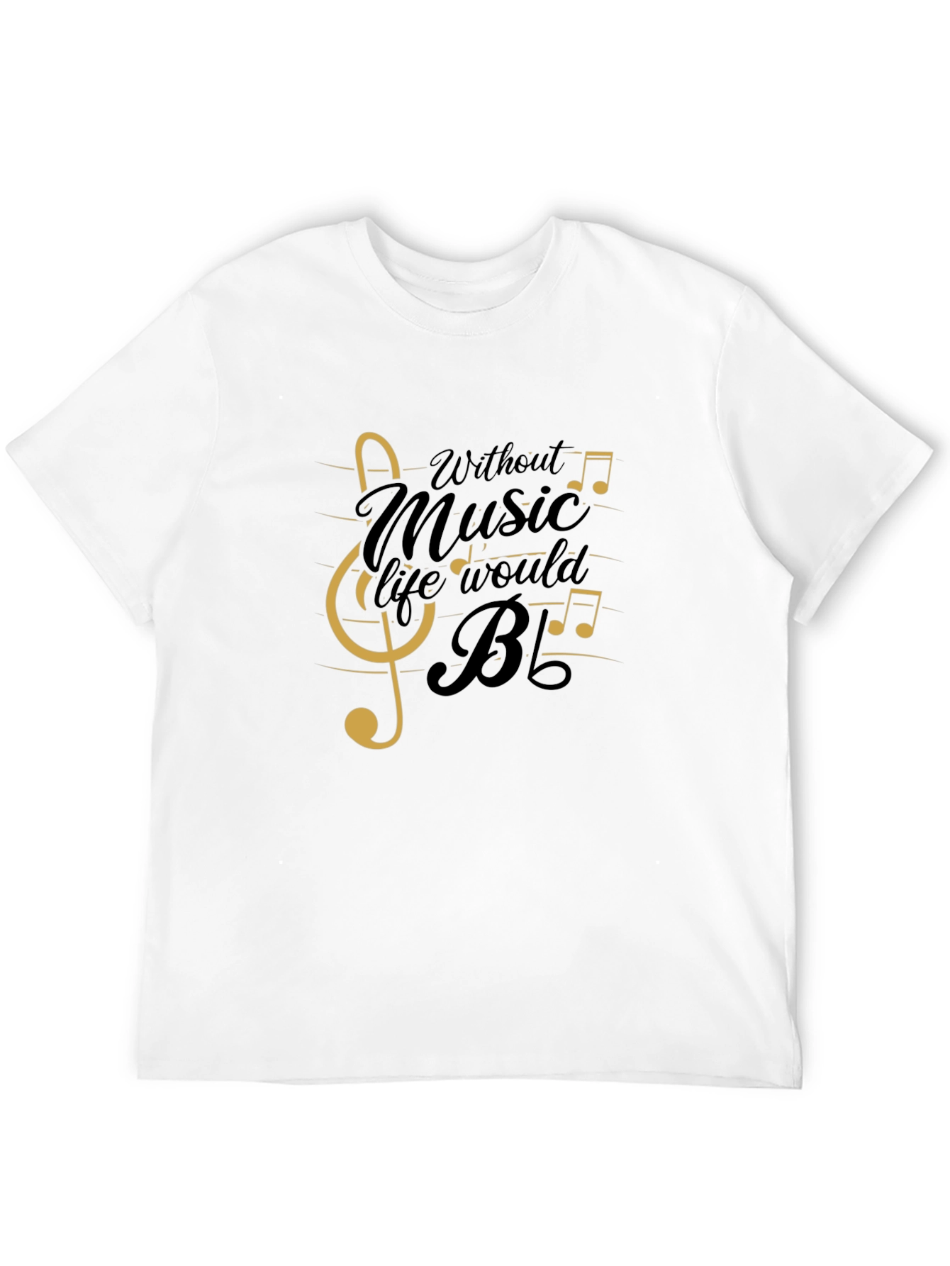 Music Lover Graphic T-Shirt - Black