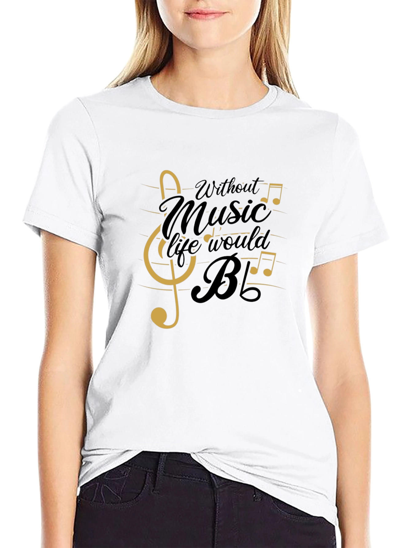 Music Lover Graphic T-Shirt - Black