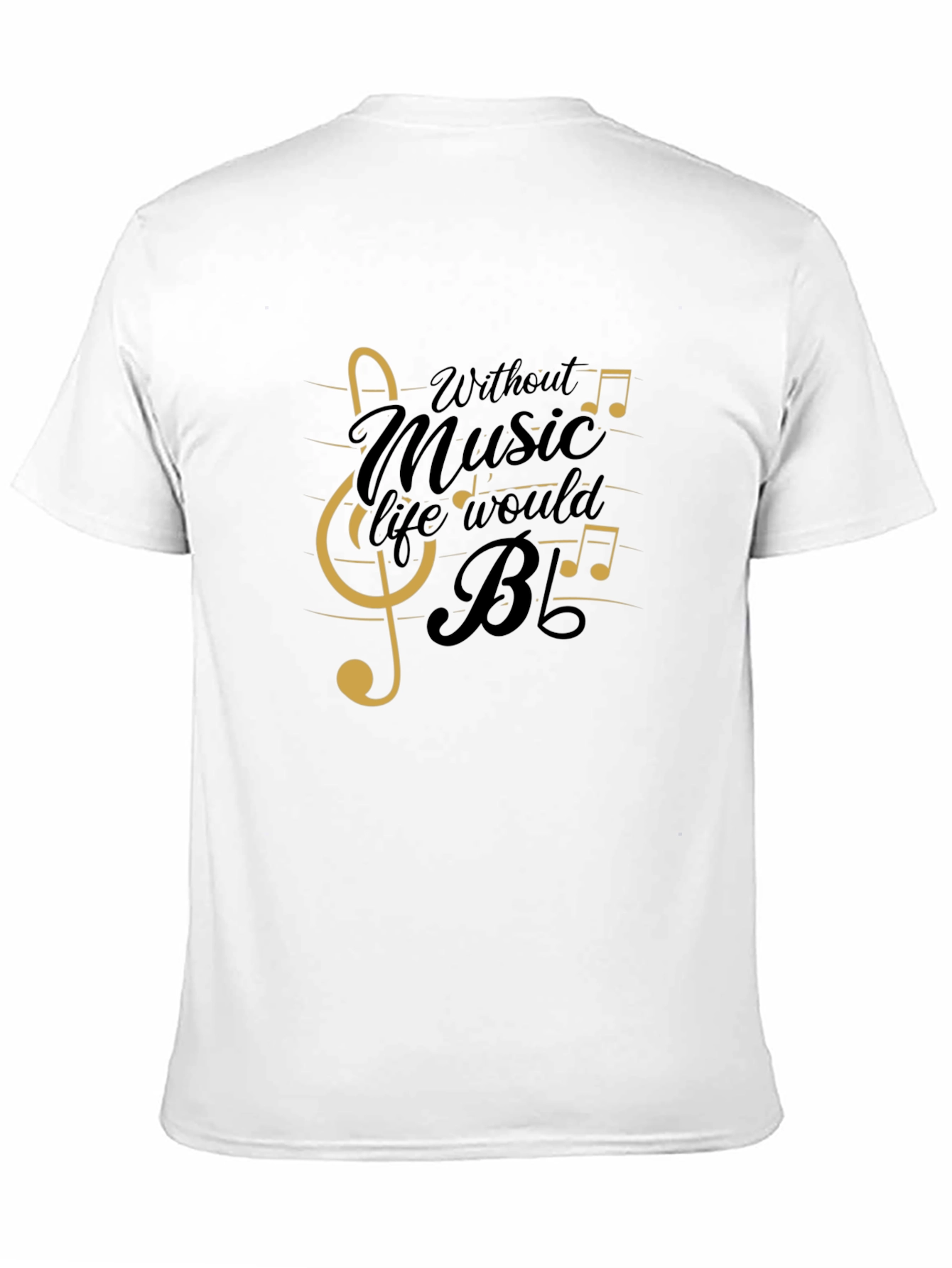 Music Lover Graphic T-Shirt - Black
