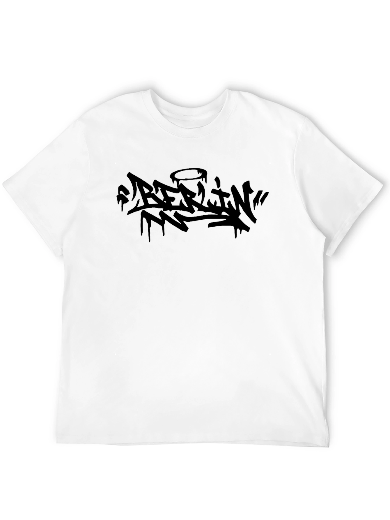 Berlin Graffiti Style Black T-Shirt
