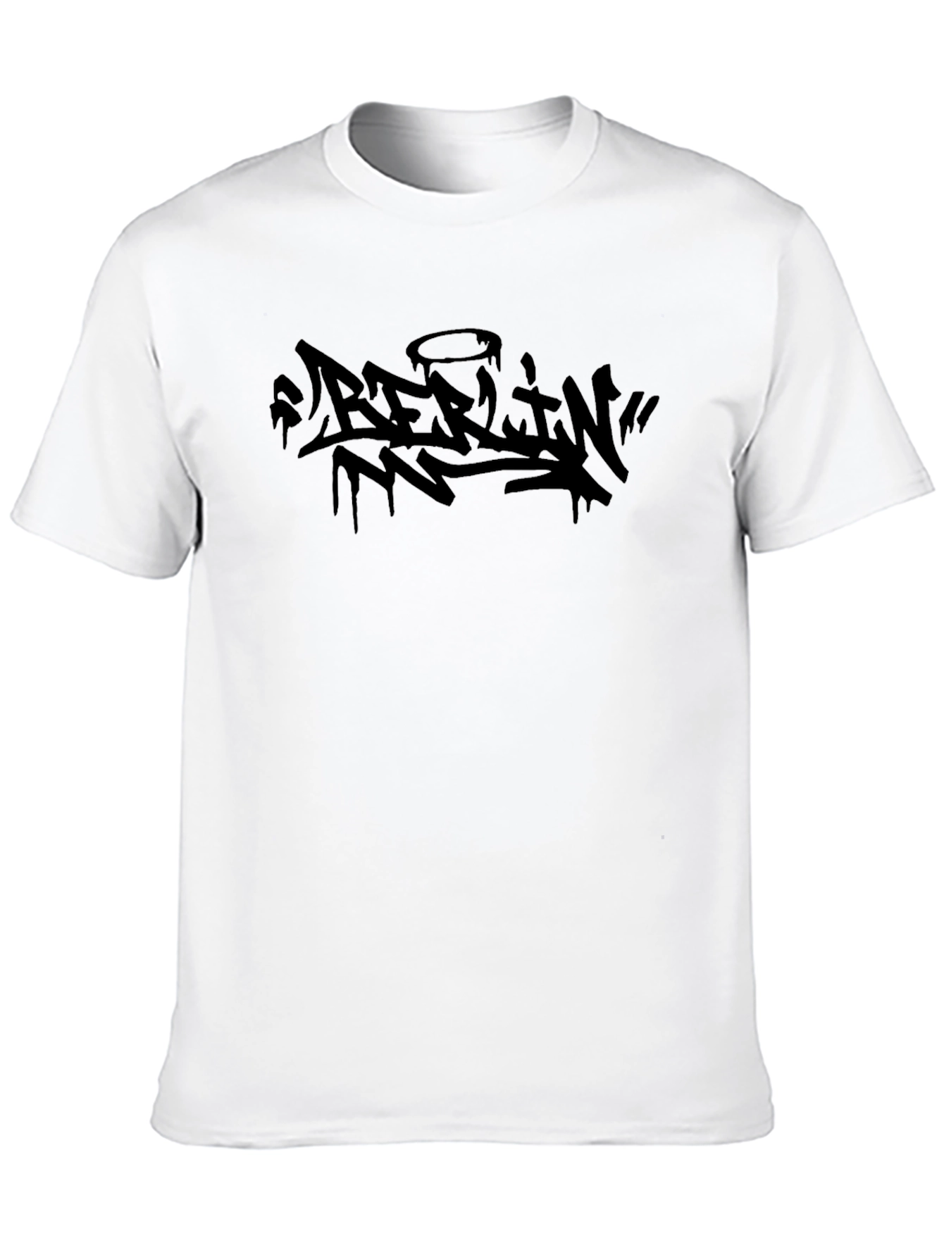 Berlin Graffiti Style Black T-Shirt