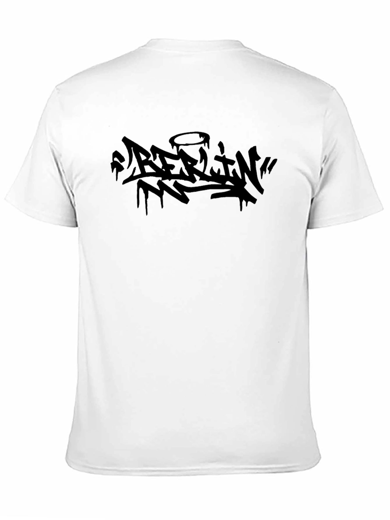 Berlin Graffiti Style Black T-Shirt