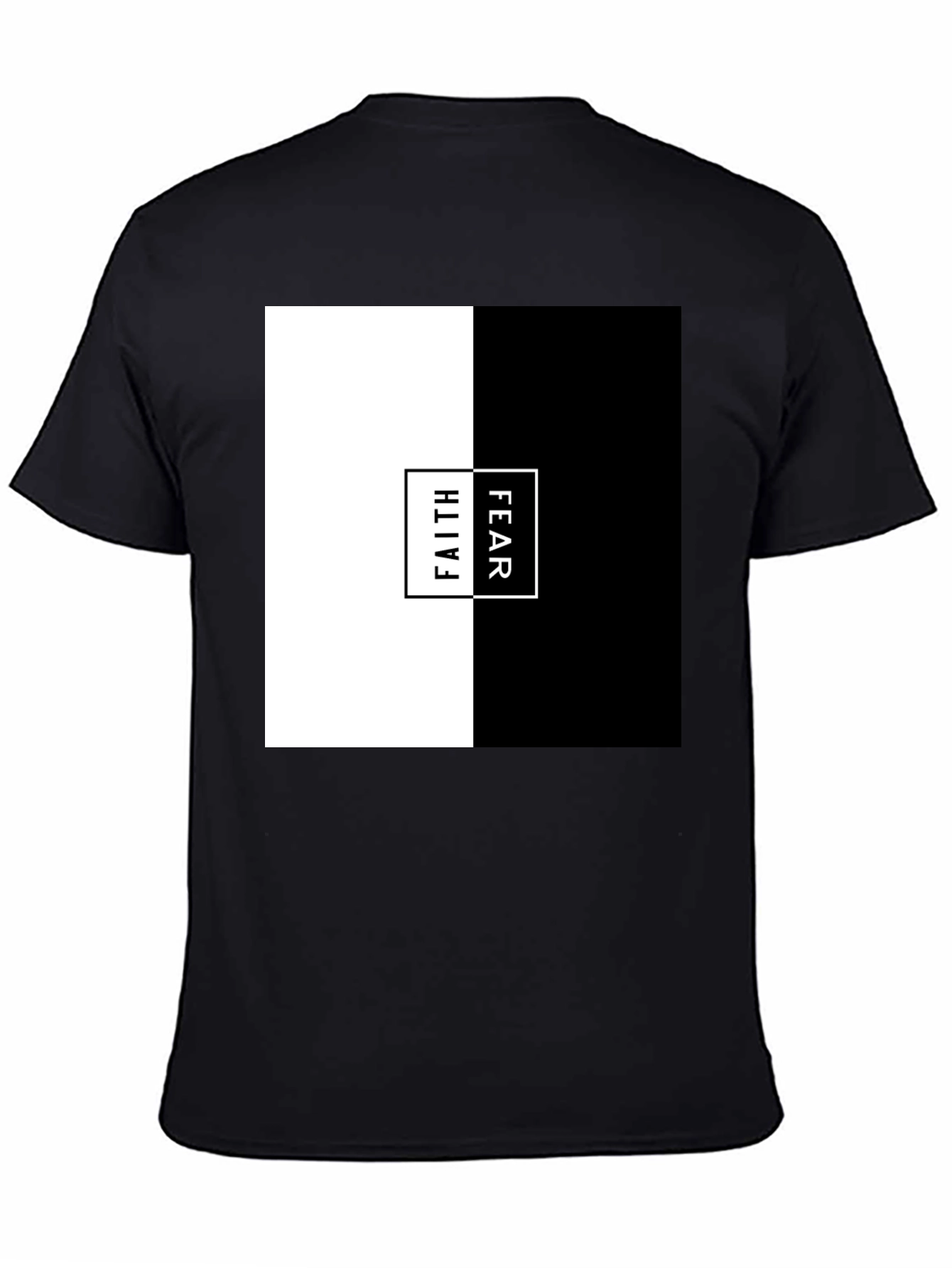 Faith Over Fear Graphic Tee - Mens Black T-Shirt