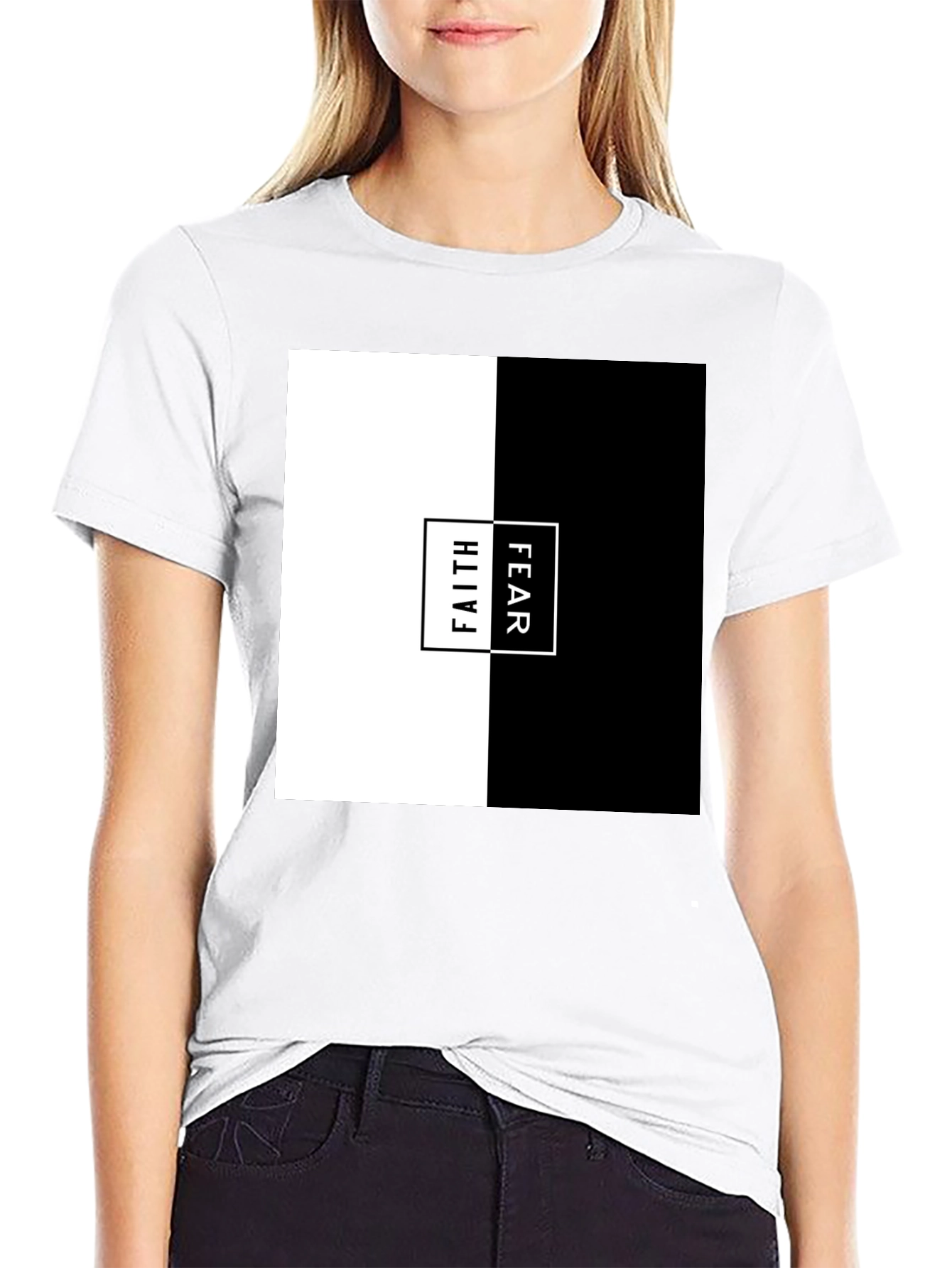 Faith Over Fear Graphic Tee - Mens Black T-Shirt