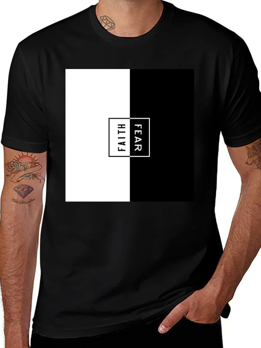 Faith Over Fear Graphic Tee - Mens Black T-Shirt
