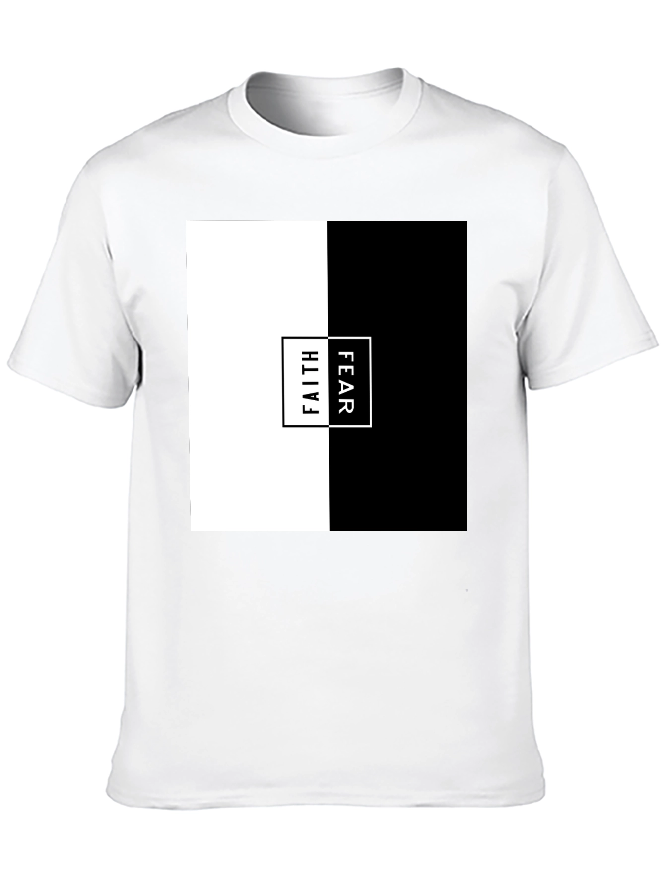 Faith Over Fear Graphic Tee - Mens Black T-Shirt