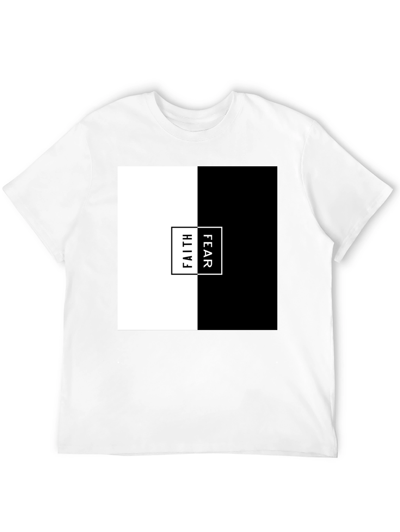 Faith Over Fear Graphic Tee - Mens Black T-Shirt