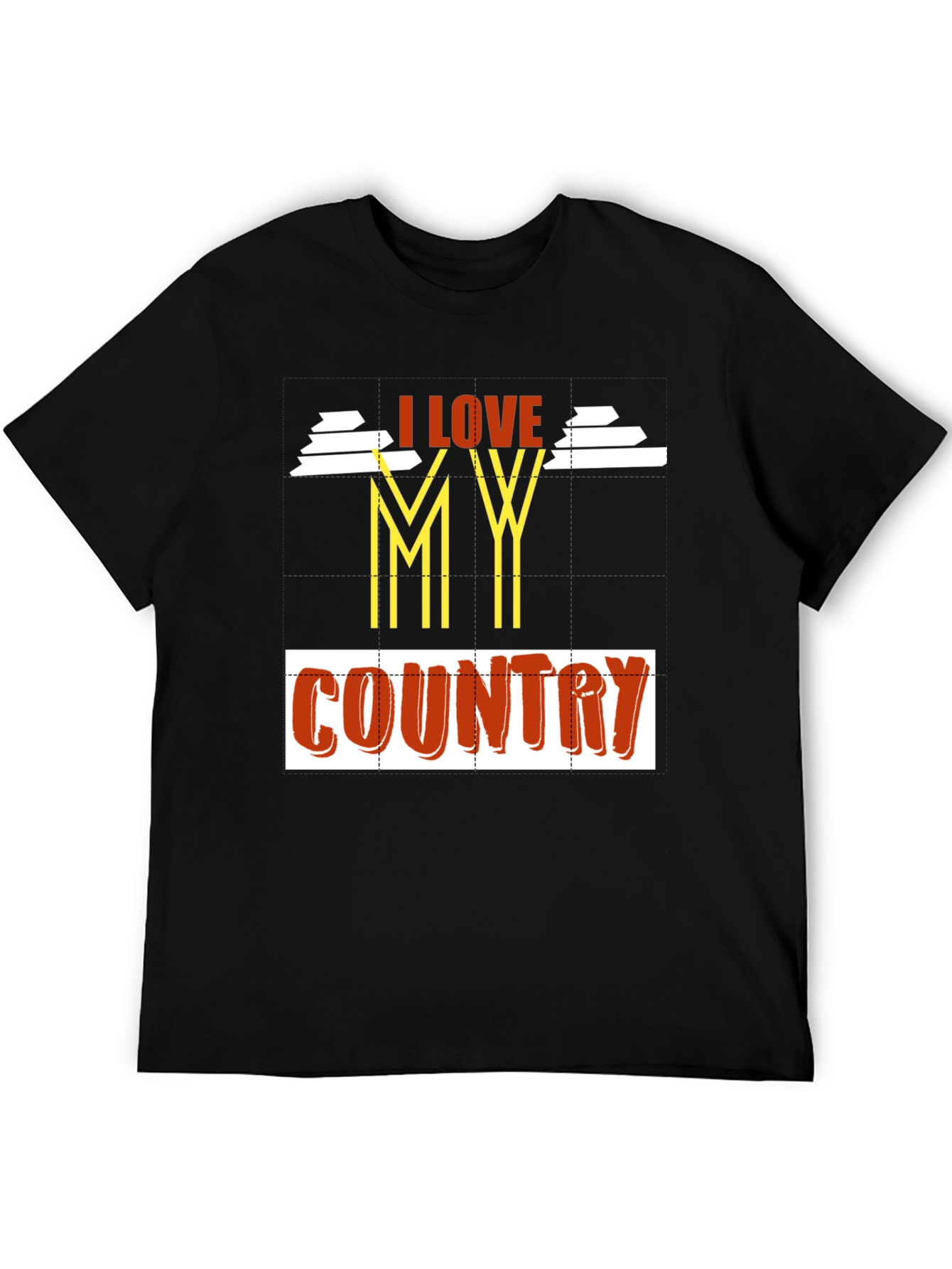 I Love My Country Graphic Tee - Patriotic Pride