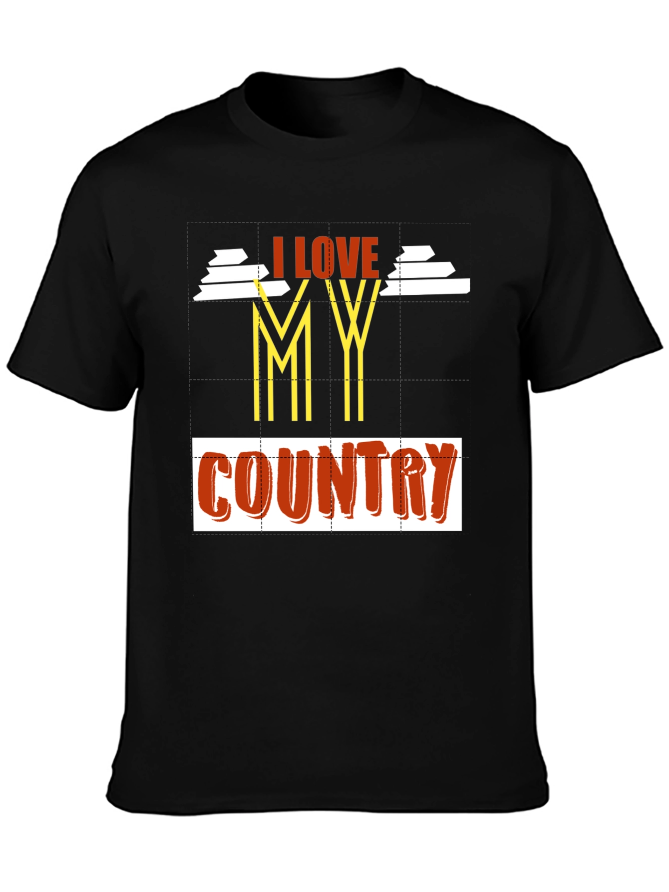 I Love My Country Graphic Tee - Patriotic Pride