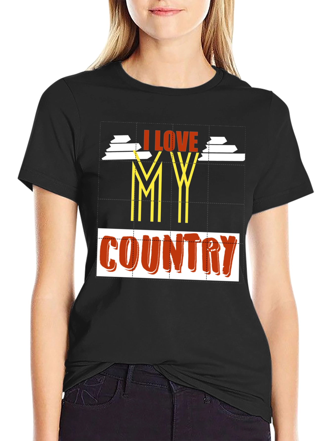 I Love My Country Graphic Tee - Patriotic Pride