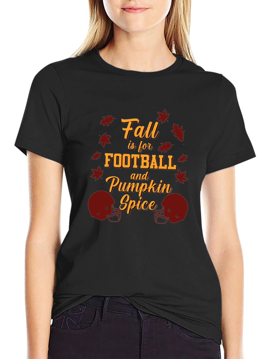Fall Football & Pumpkin Spice Graphic Tee