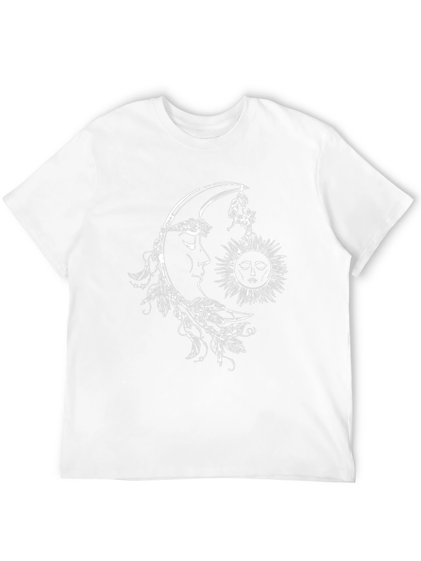 Celestial Sun and Moon Graphic T-Shirt