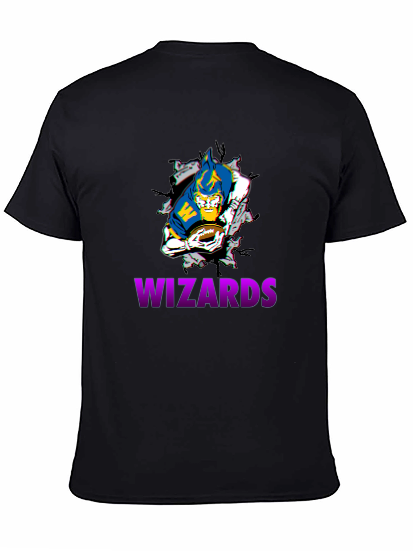 Wizards Football Graphic Tee - Black