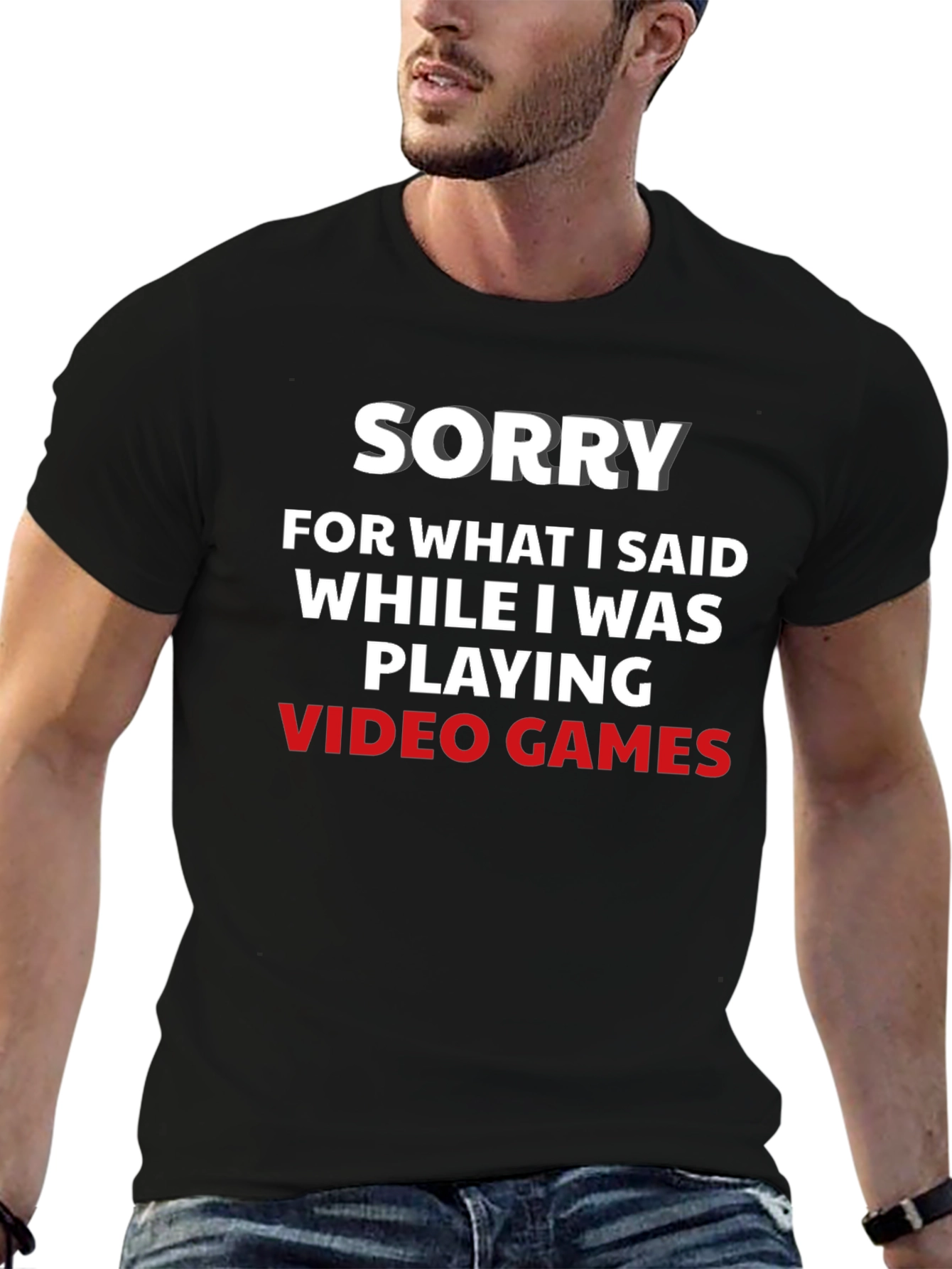 Sorry Video Games T-Shirt Funny Gamer Tee