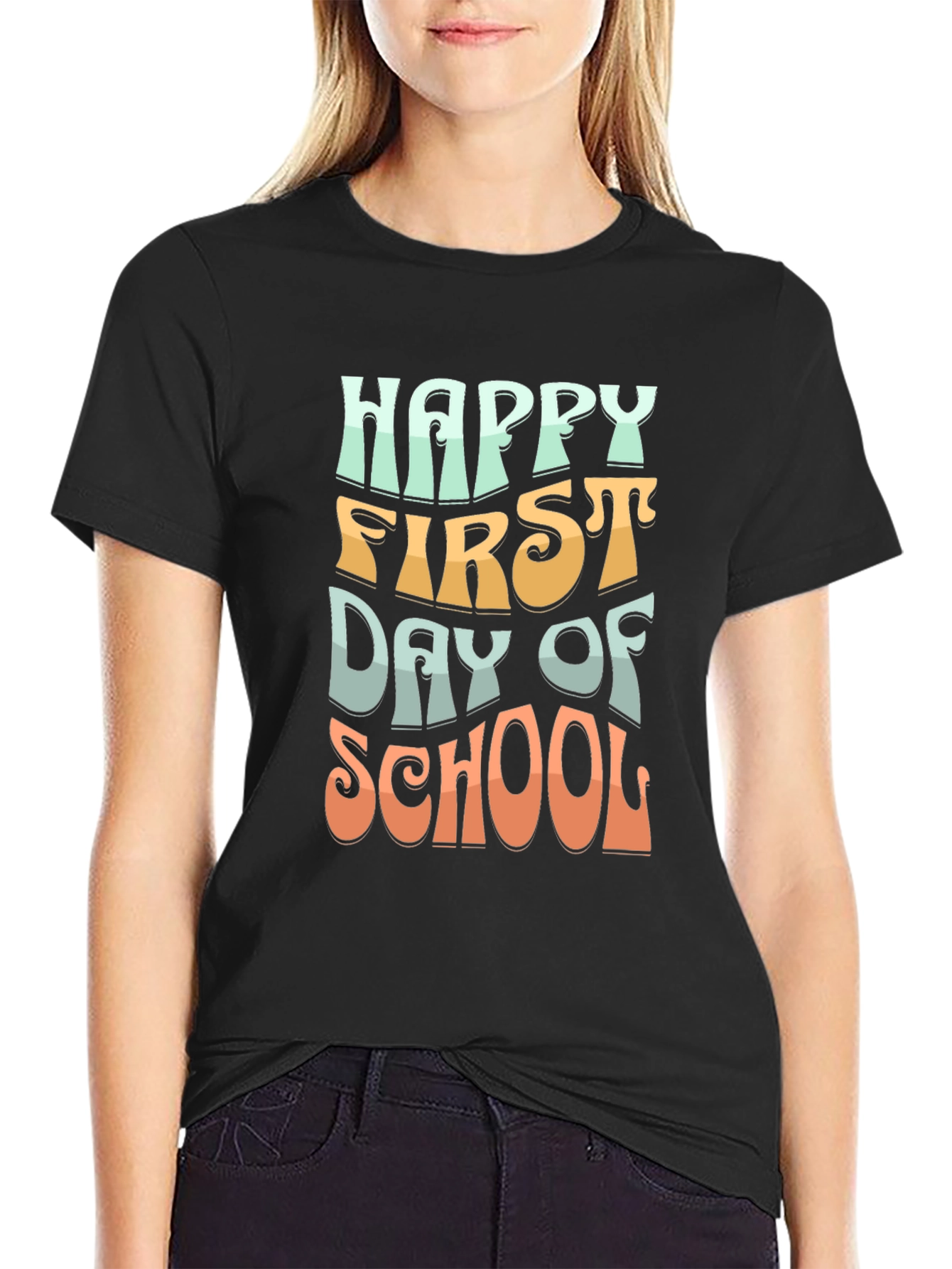 Happy First Day of School Graphic T-Shirt