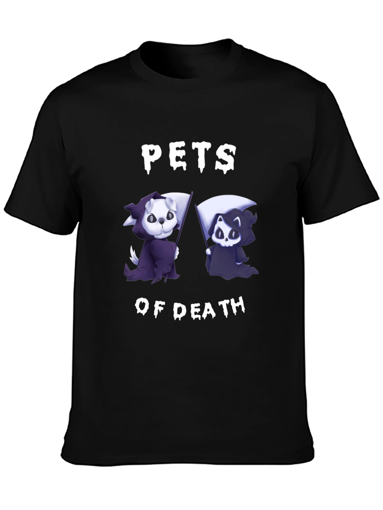 Pets of Death Black Graphic T-Shirt