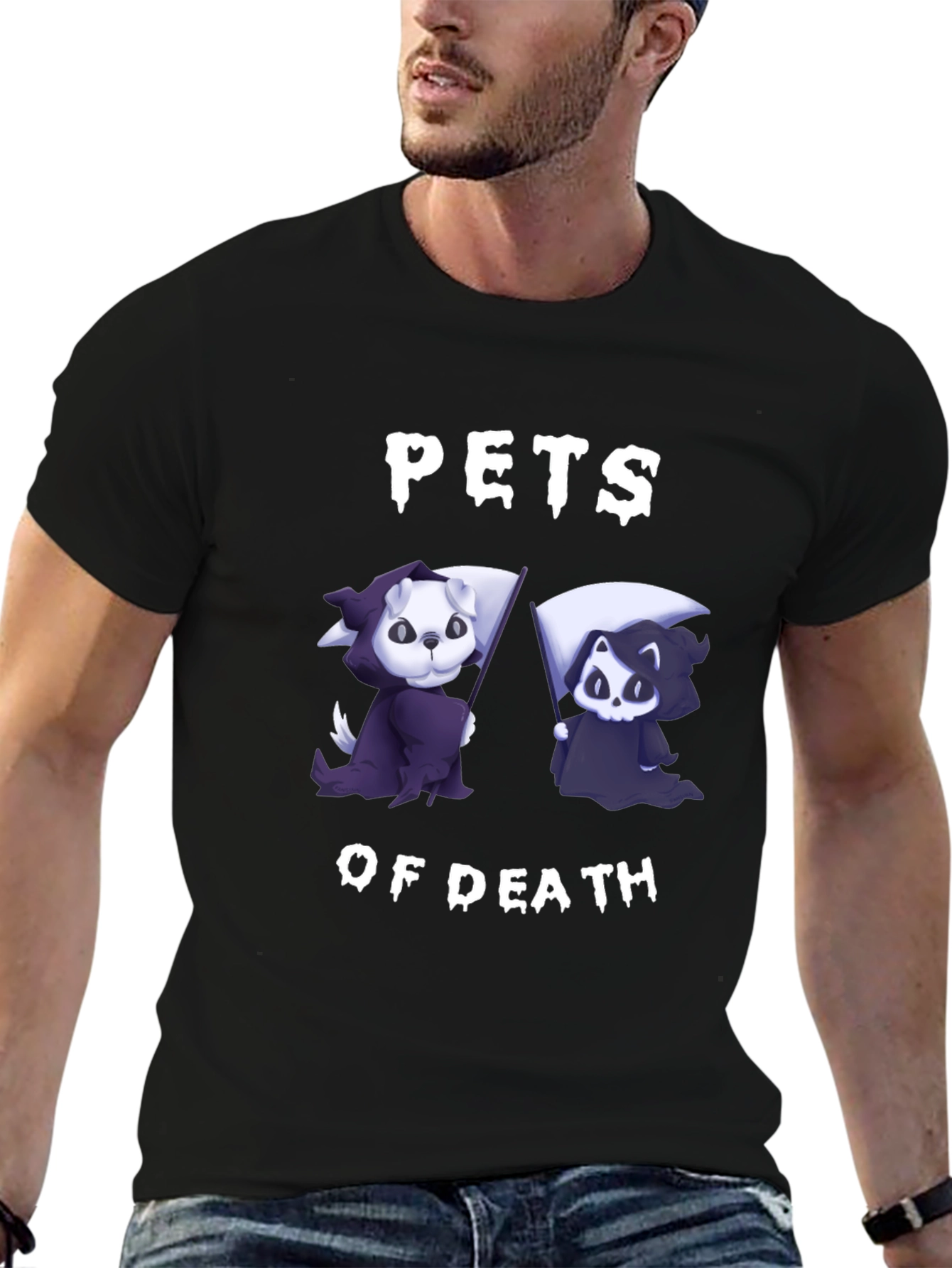Pets of Death Black Graphic T-Shirt