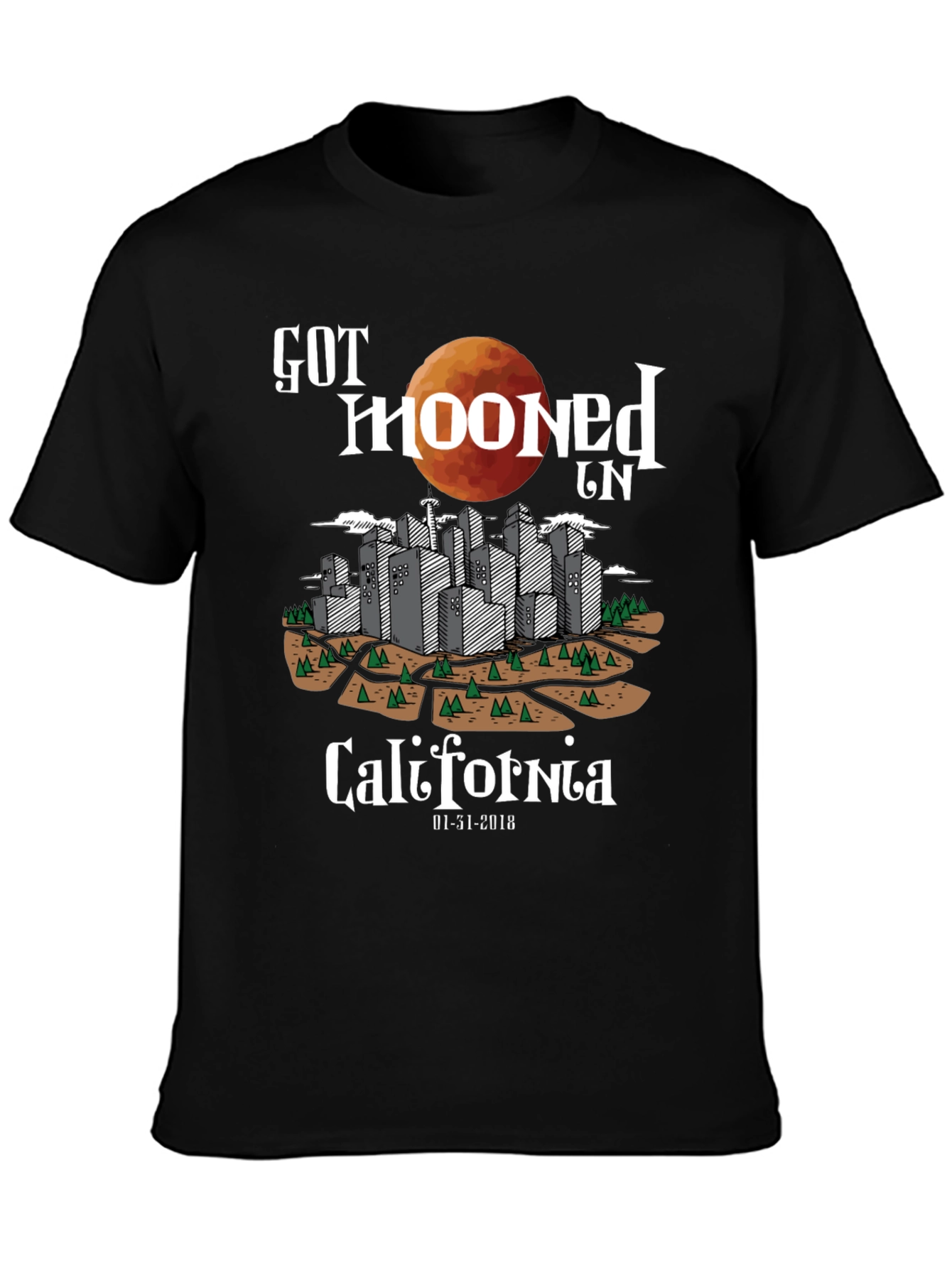 Got Mooned in California Graphic T-Shirt