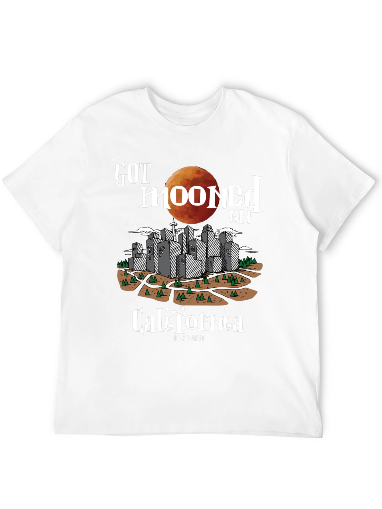Got Mooned in California Graphic T-Shirt